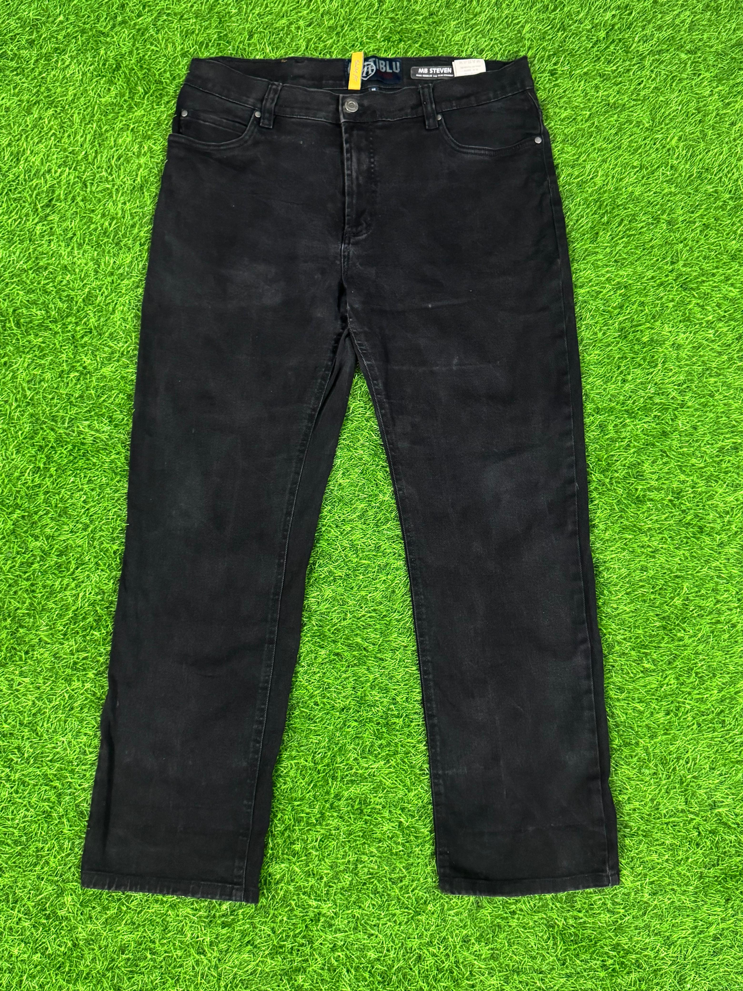 IBLU Denim Black Slim Straight Jeans – Waist 36