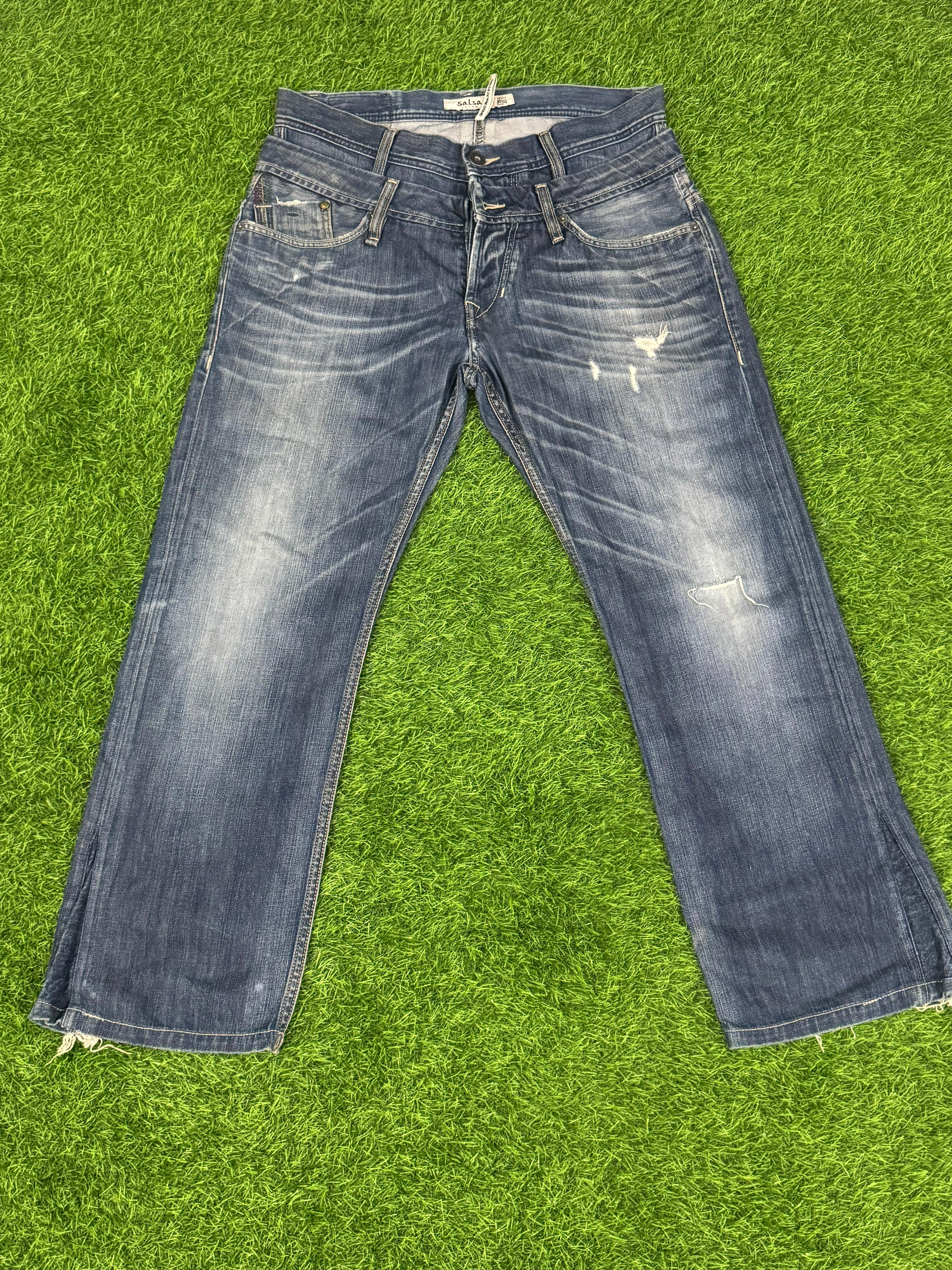 Salsa Jeans Distressed Denim – Vintage Blue – Waist 36 / Length 40