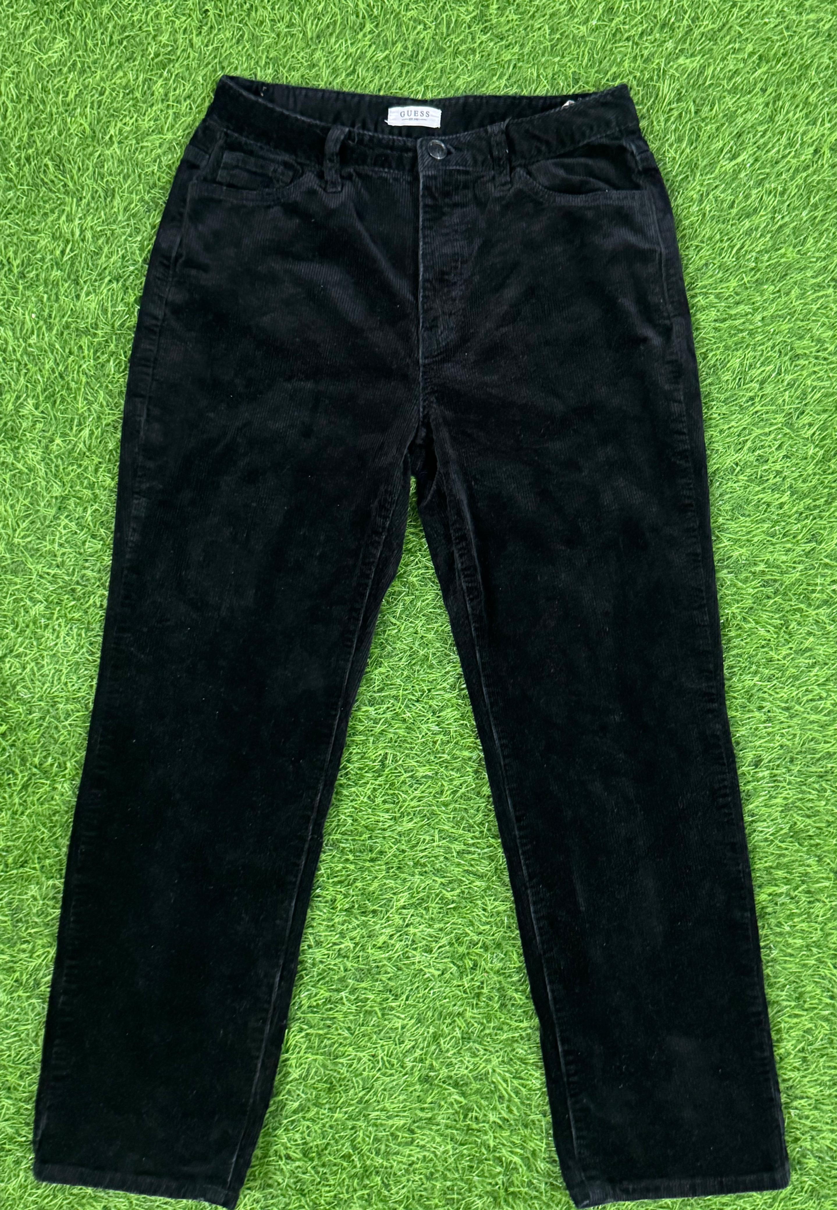 Guess Black Corduroy Pants – Waist 27 (Length 36")
