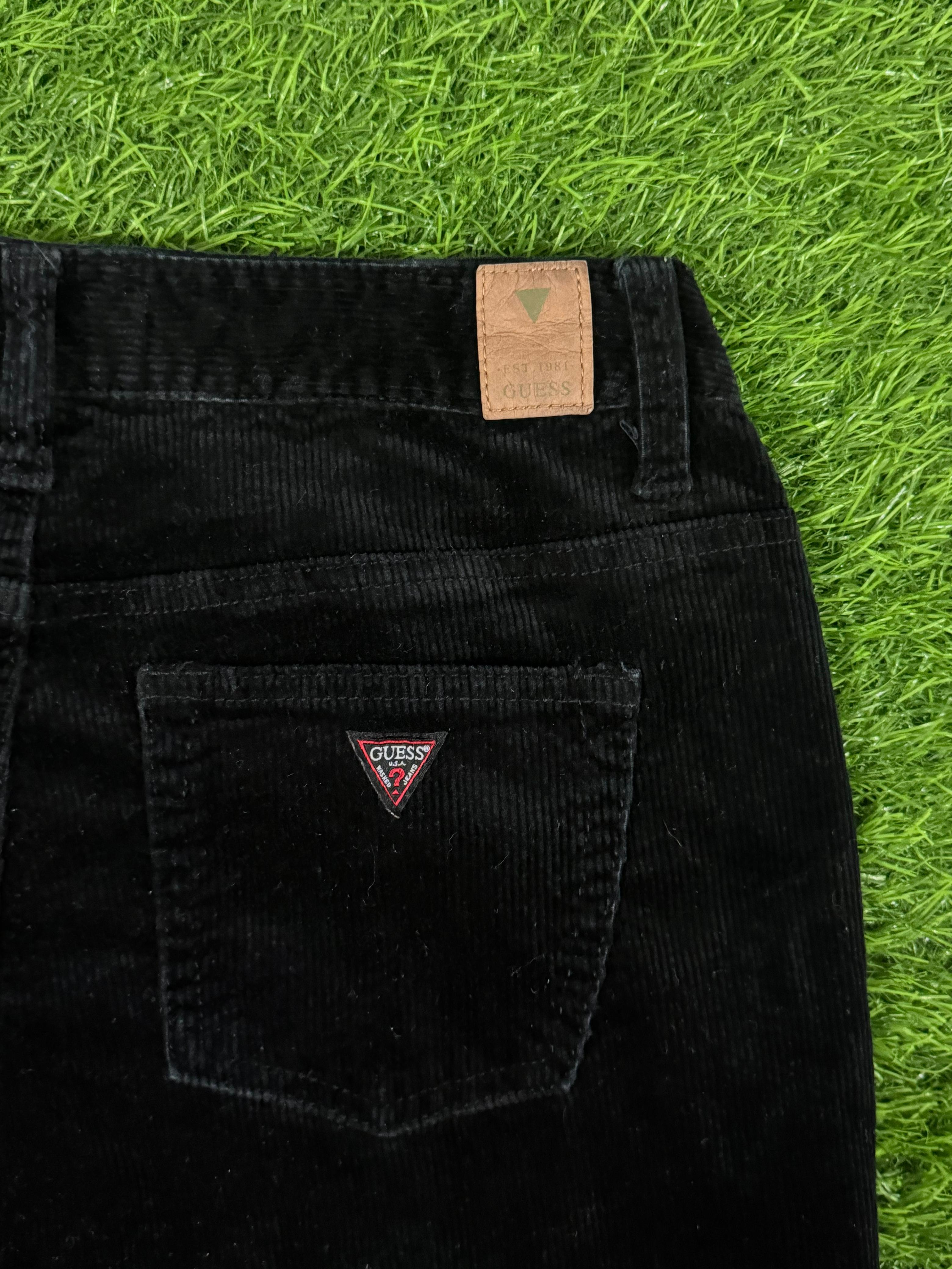 Guess Black Corduroy Pants – Waist 27 (Length 36")