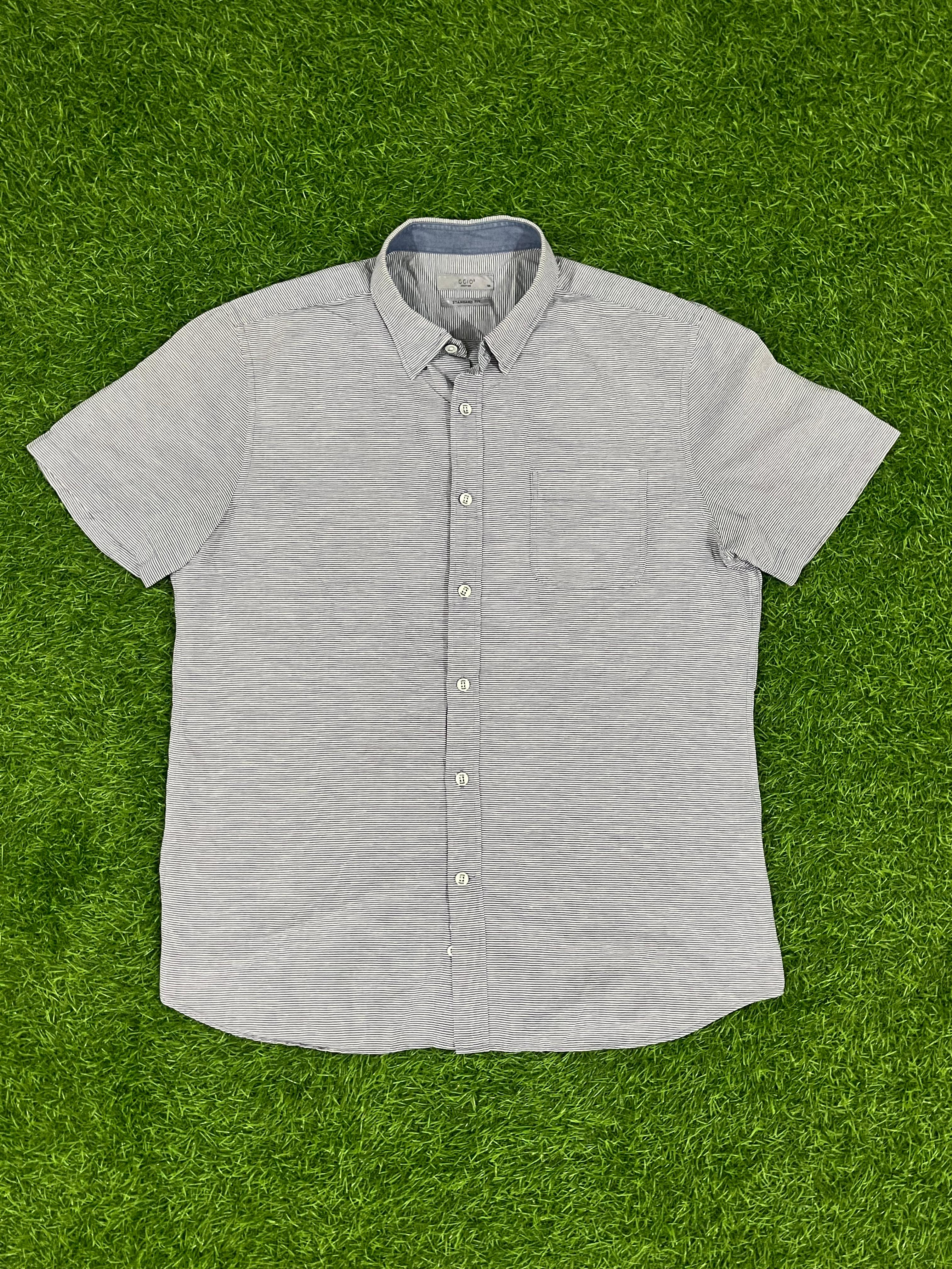 GGIO² Standard Fit Striped Short-Sleeve Shirt – Size 105 (Chest 22”)