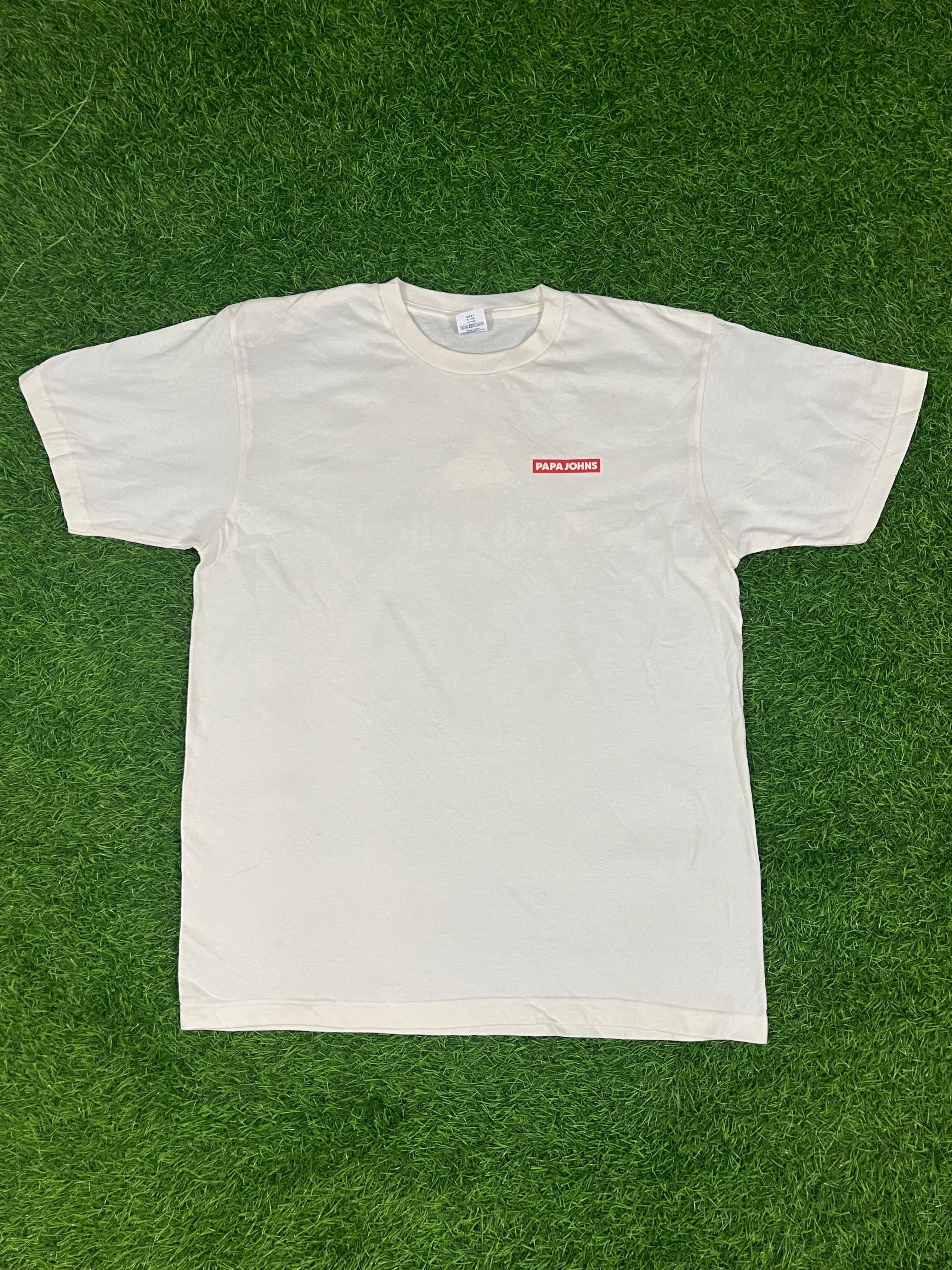 Papa John’s “Grab a Slice” Graphic Tee – White (L)