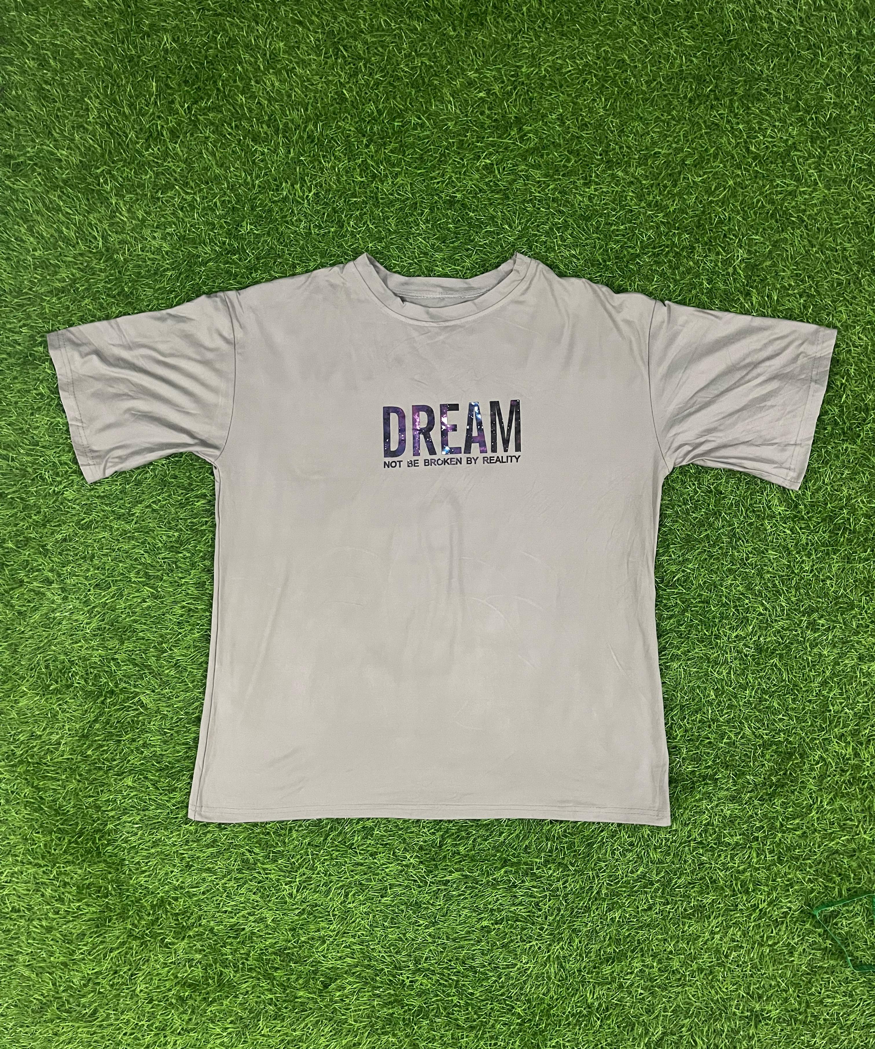 Dream Galaxy Print T-shirt – Grey (Unisex)