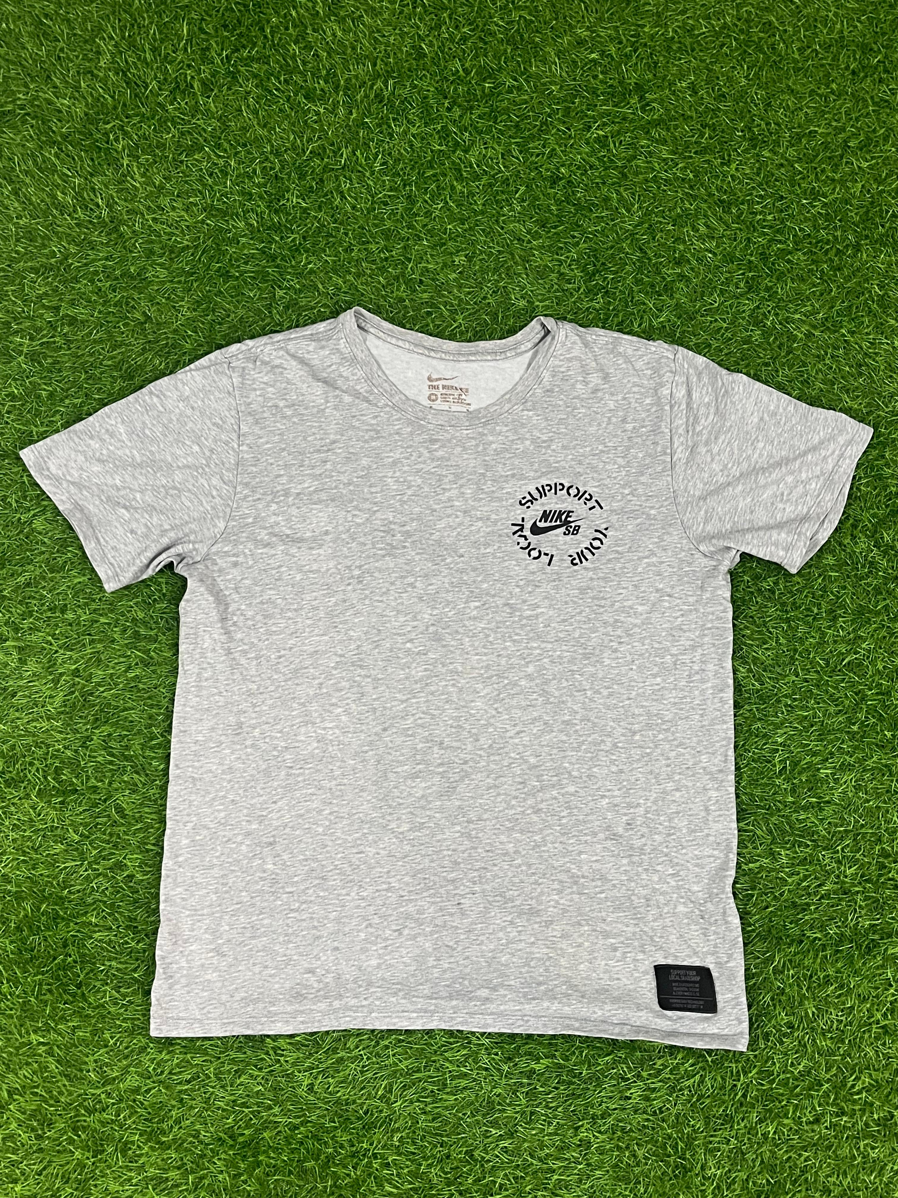 Nike SB Dri-Fit Skateboarding Tee – Grey (Support Your Local Skateshop)