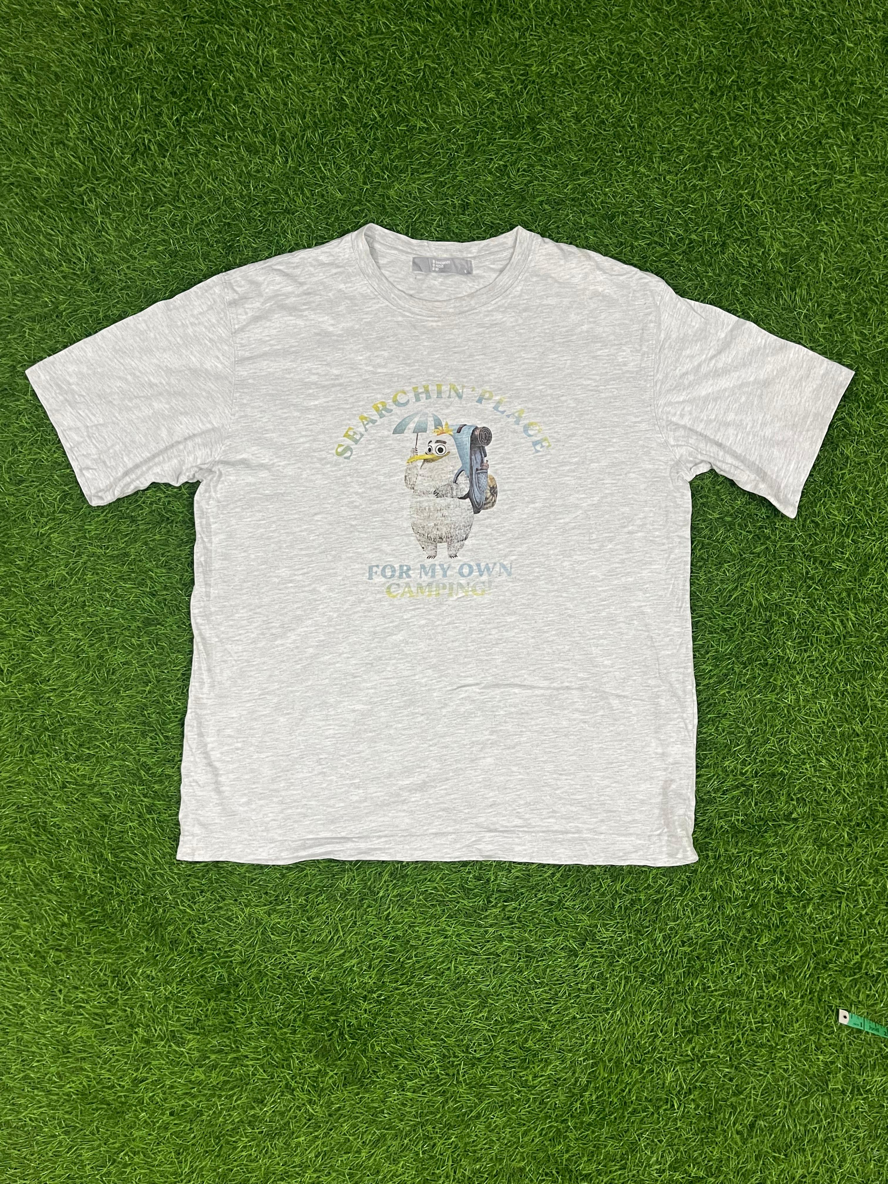 Grey Graphic Camping T-Shirt – 8 Seconds