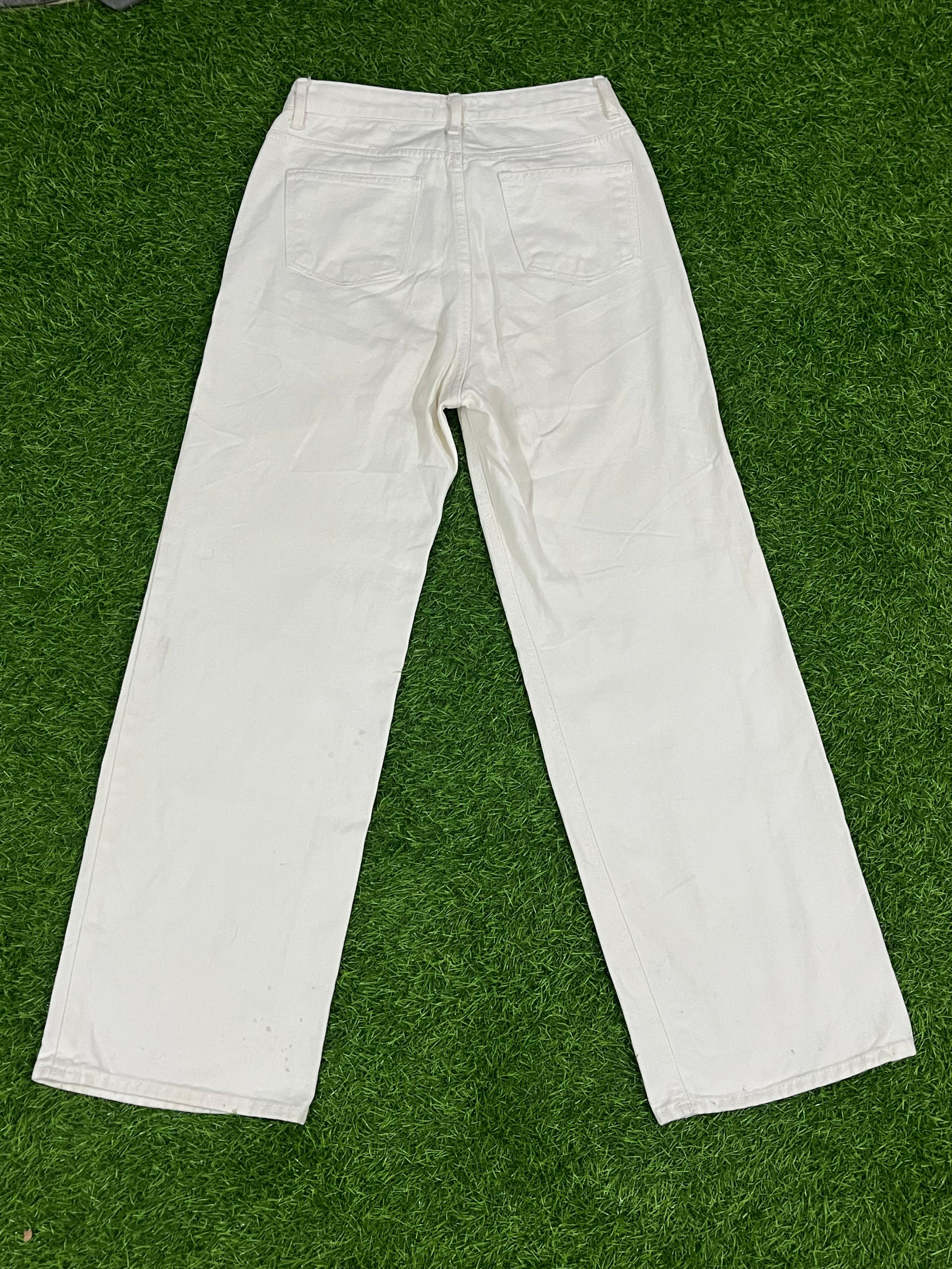 Blackup White Wide-Leg Jeans (L)