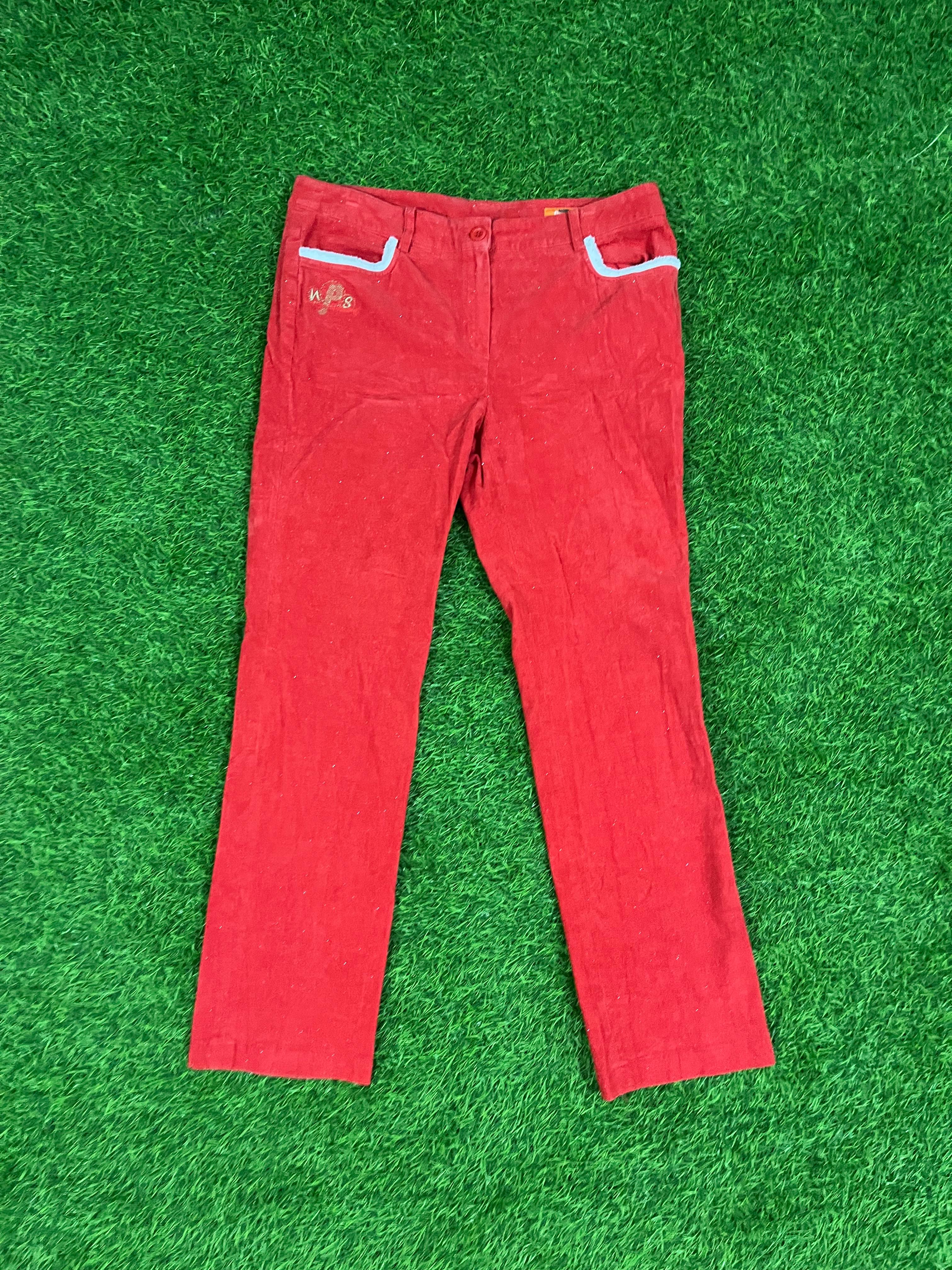 Neo Palm Spring Red Corduroy Pants – Size 16.5W x 39L