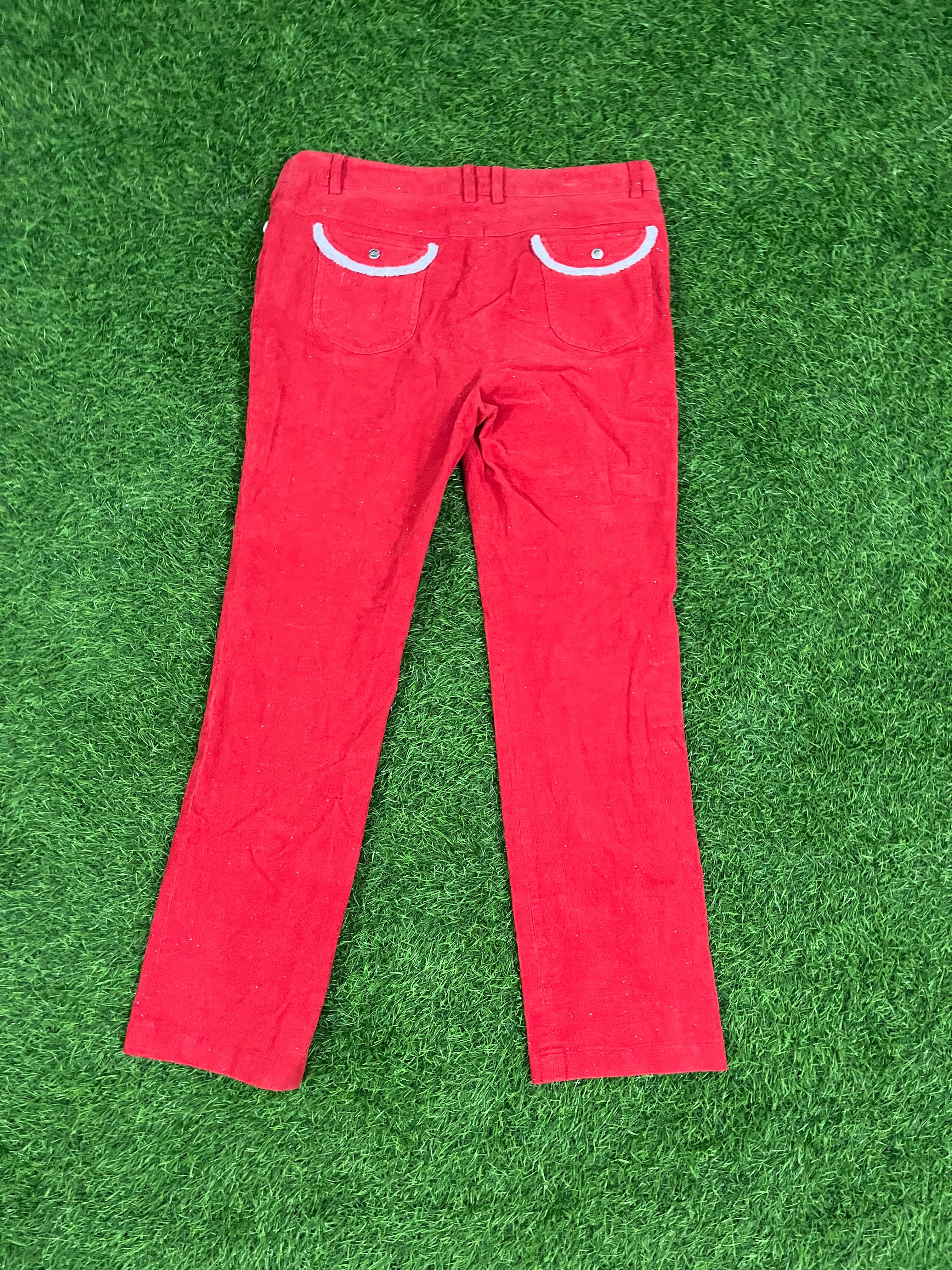 Neo Palm Spring Red Corduroy Pants – Size 16.5W x 39L