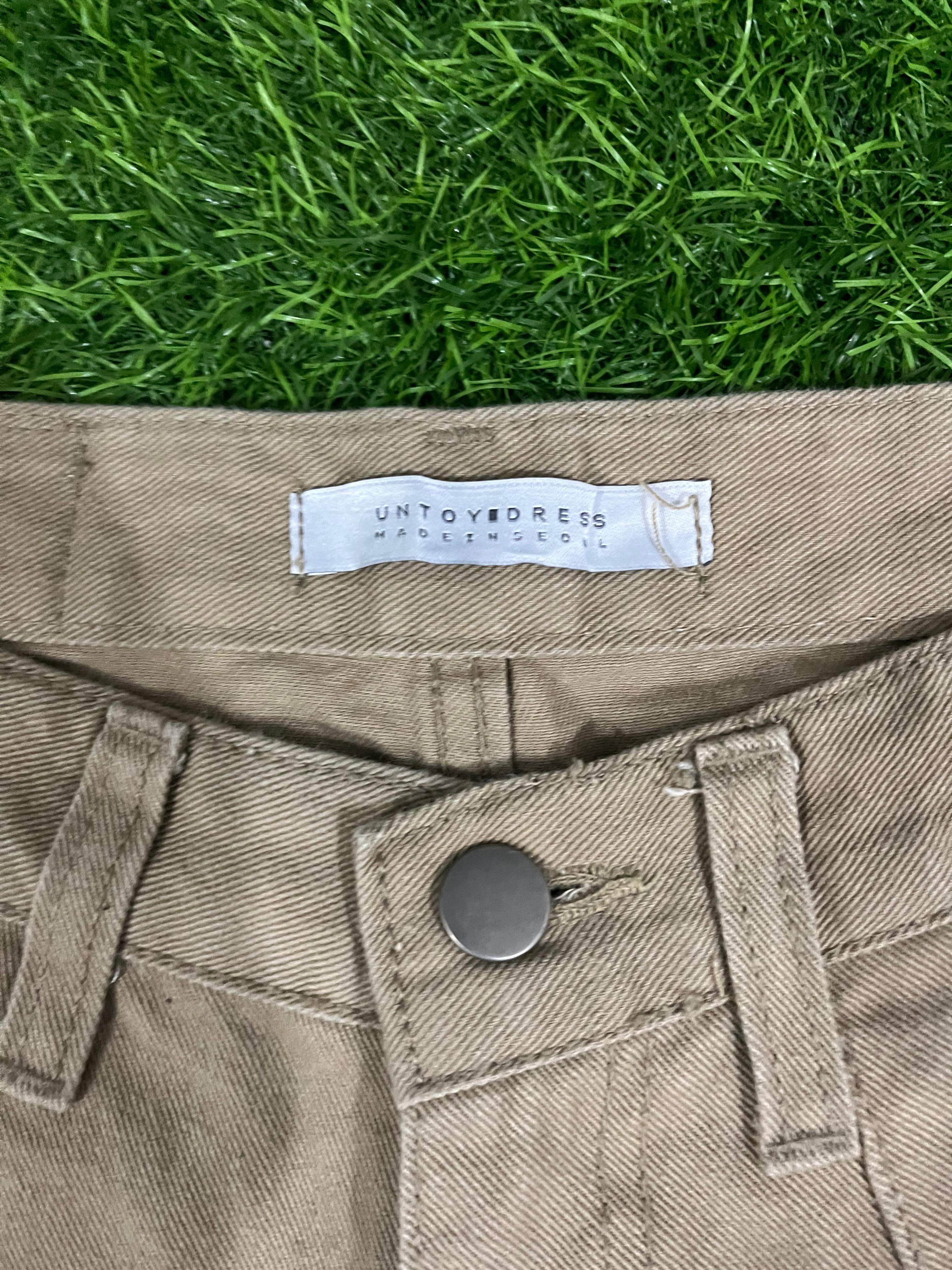 Vintage Beige Wide-Leg Pants – Toy Dress & Un-Toy