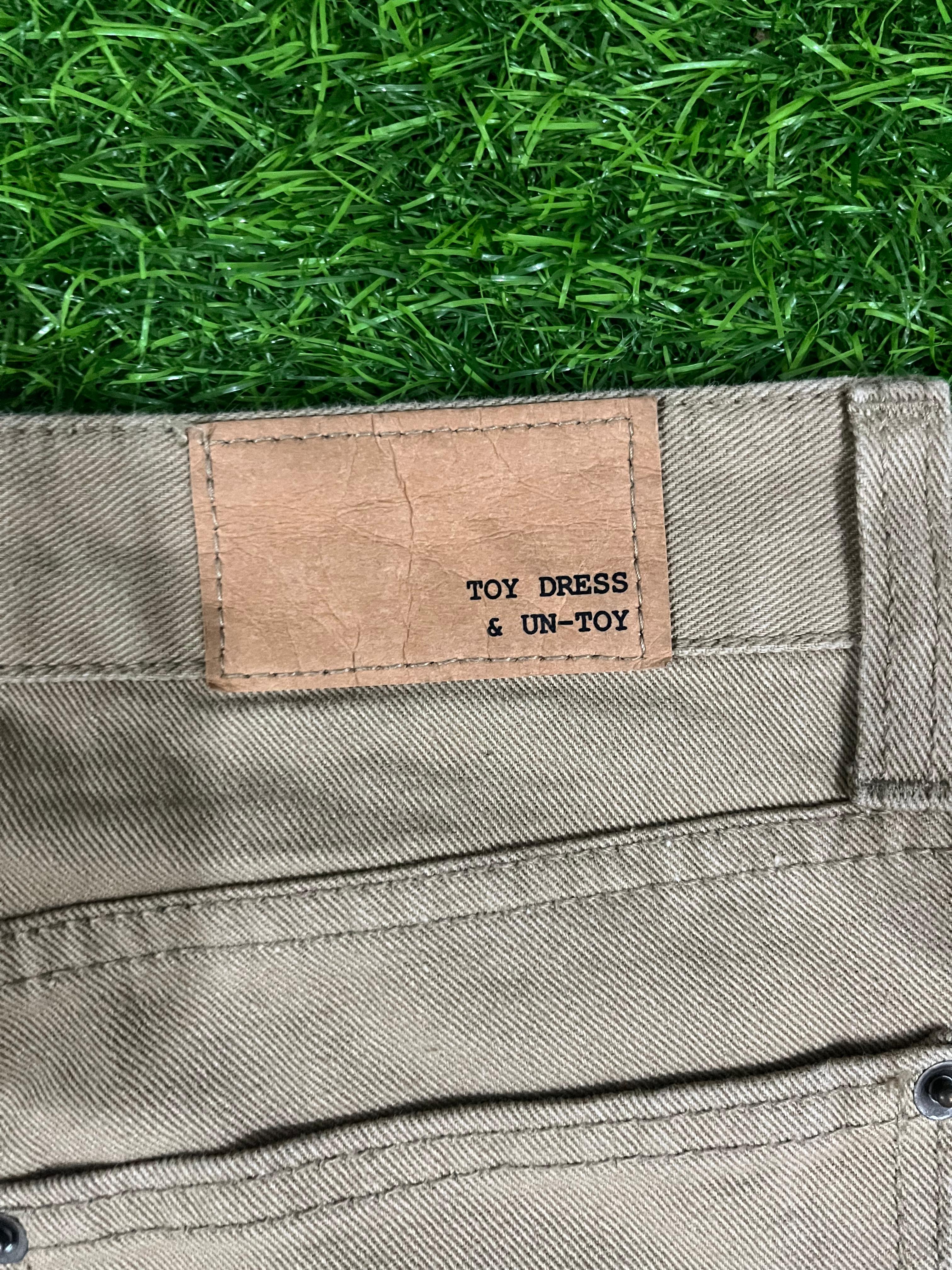 Vintage Beige Wide-Leg Pants – Toy Dress & Un-Toy