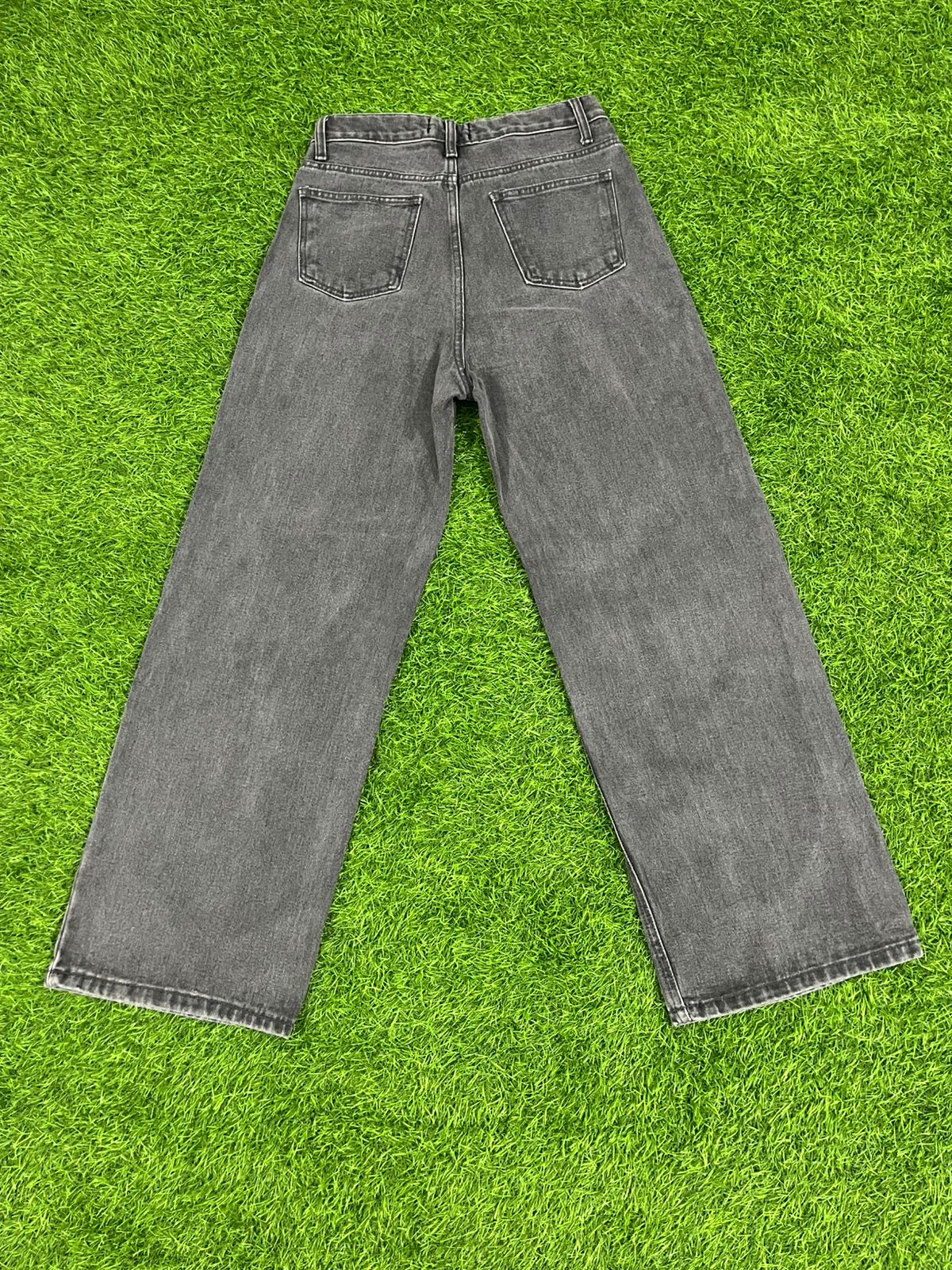 BLACKUP Grey Straight Jeans – Size W14 L41