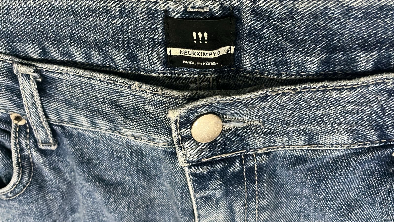 Neukkimpyo Vintage Blue Denim Jeans – Made in Korea