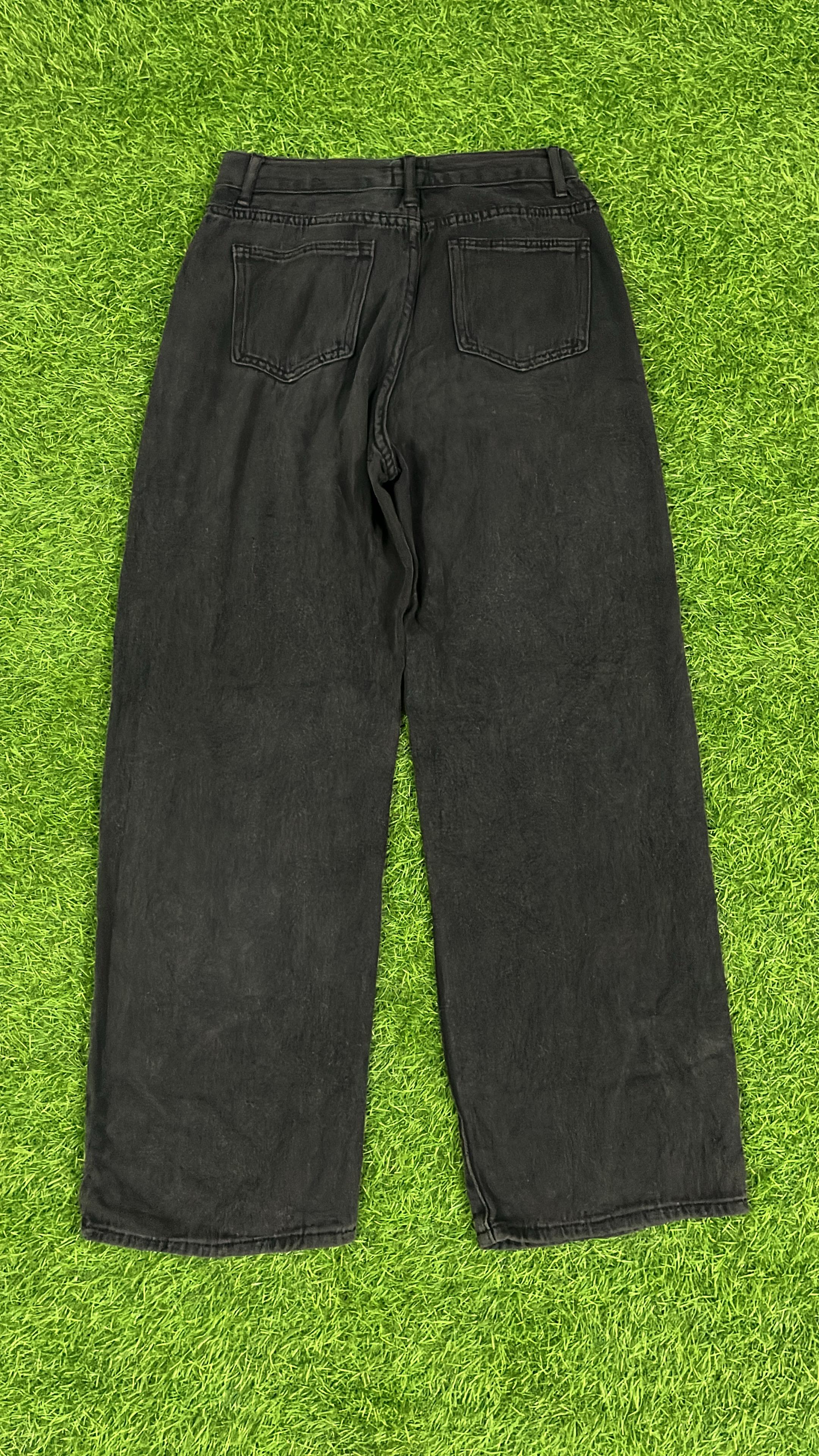 Vintage Black Pleated Wide-Leg Jeans – COMMA SHOP