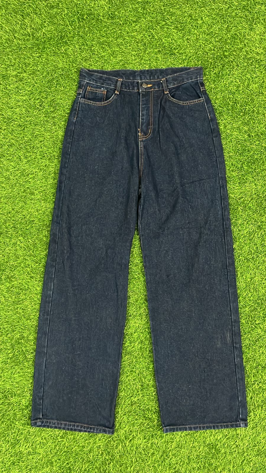 Classic Deep Blue Straight Fit Denim Jeans