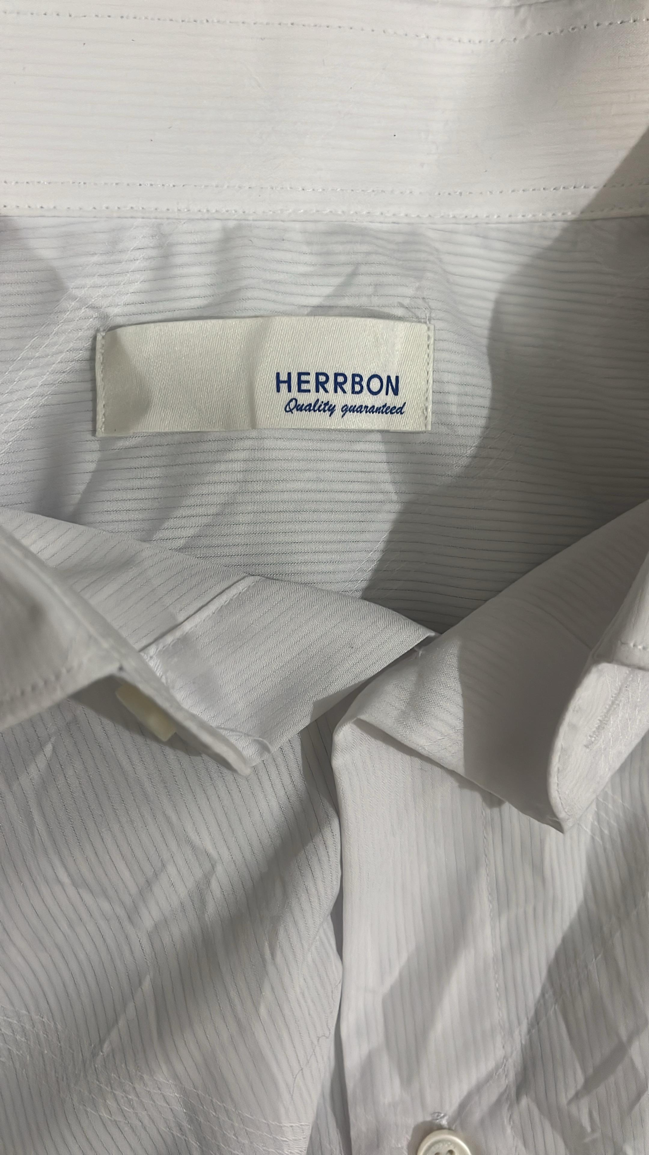 Herrbon Classic White Short-Sleeve Shirt – Regular Fit