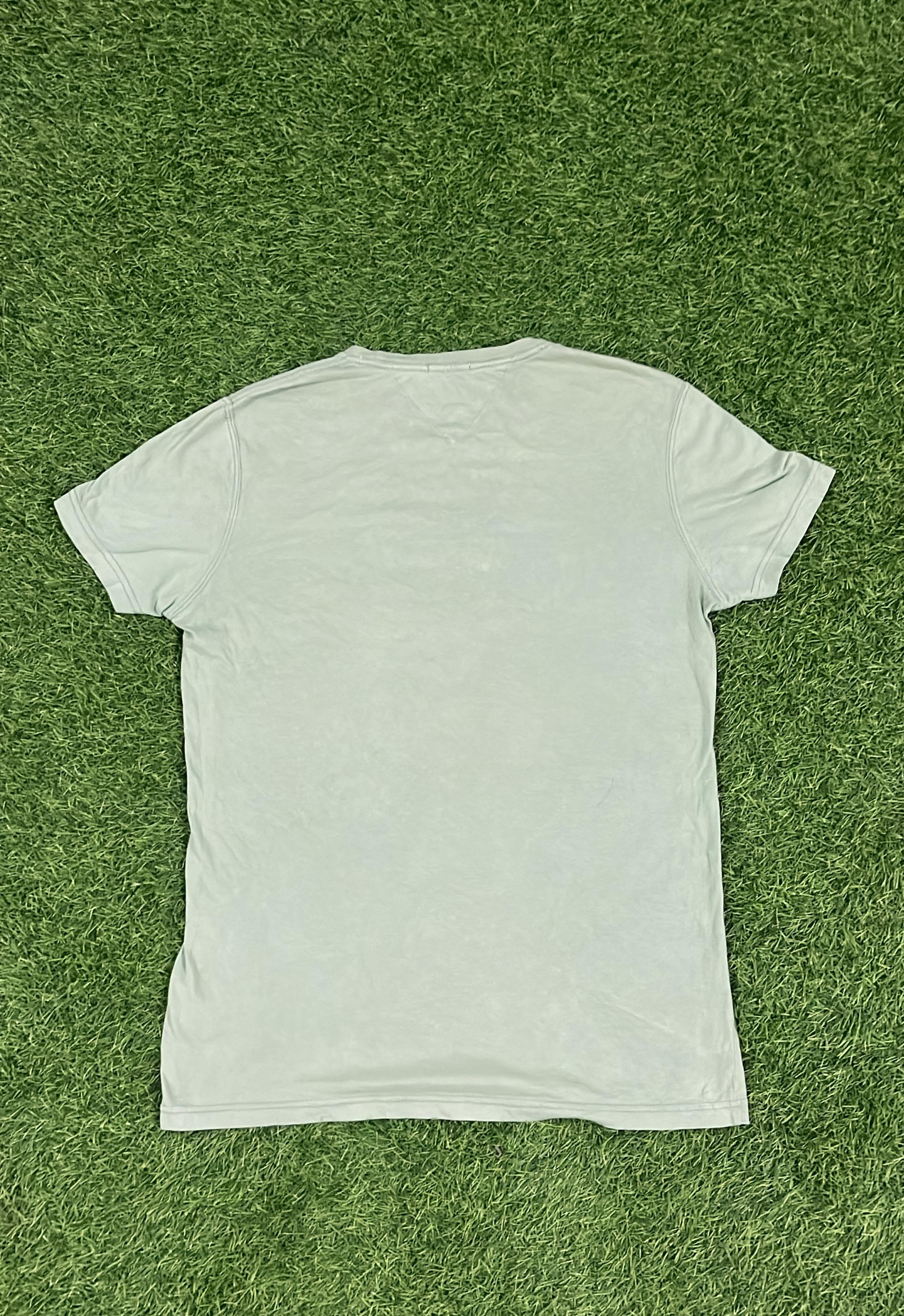 Tommy Hilfiger Denim Olive Green Logo T-Shirt – Size M