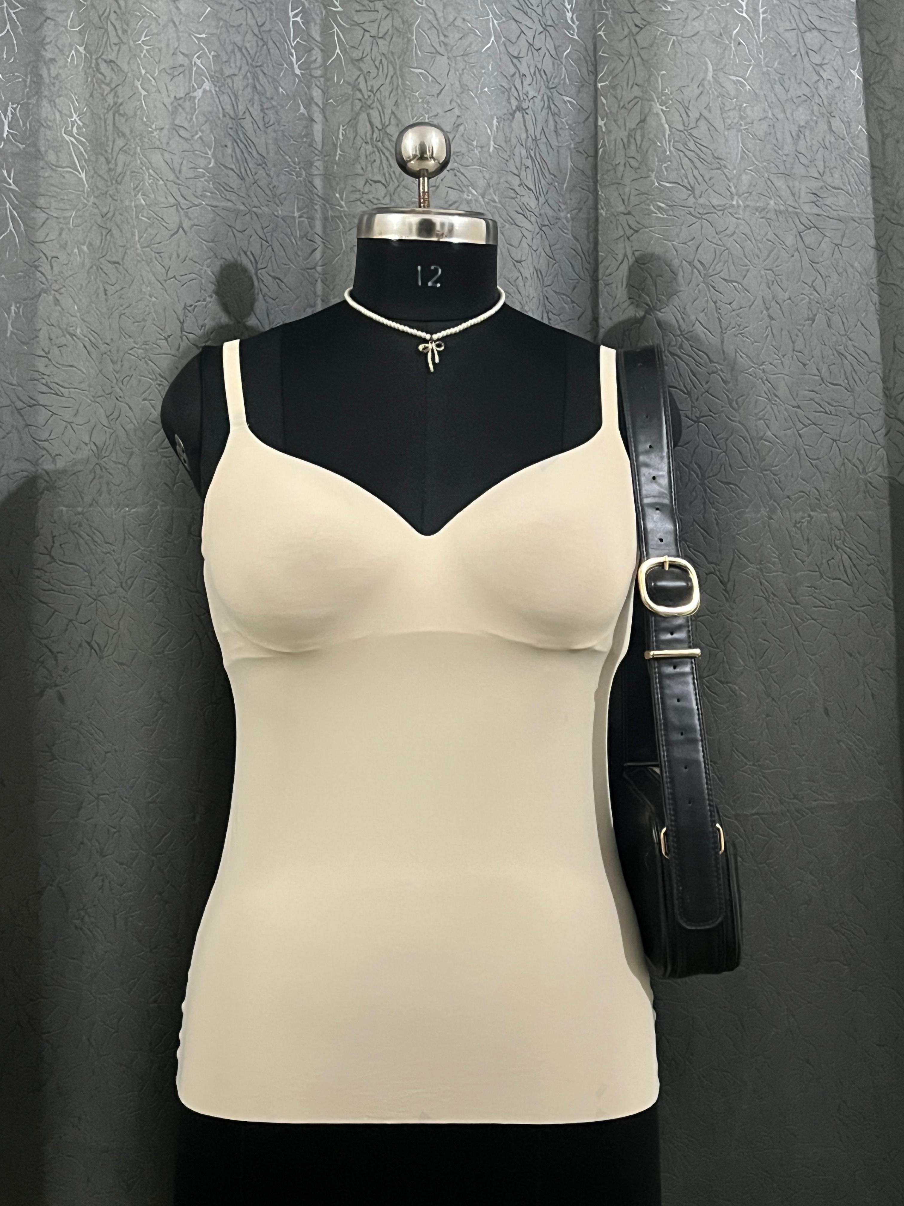 Beige Seamless Camisole Top – Size L