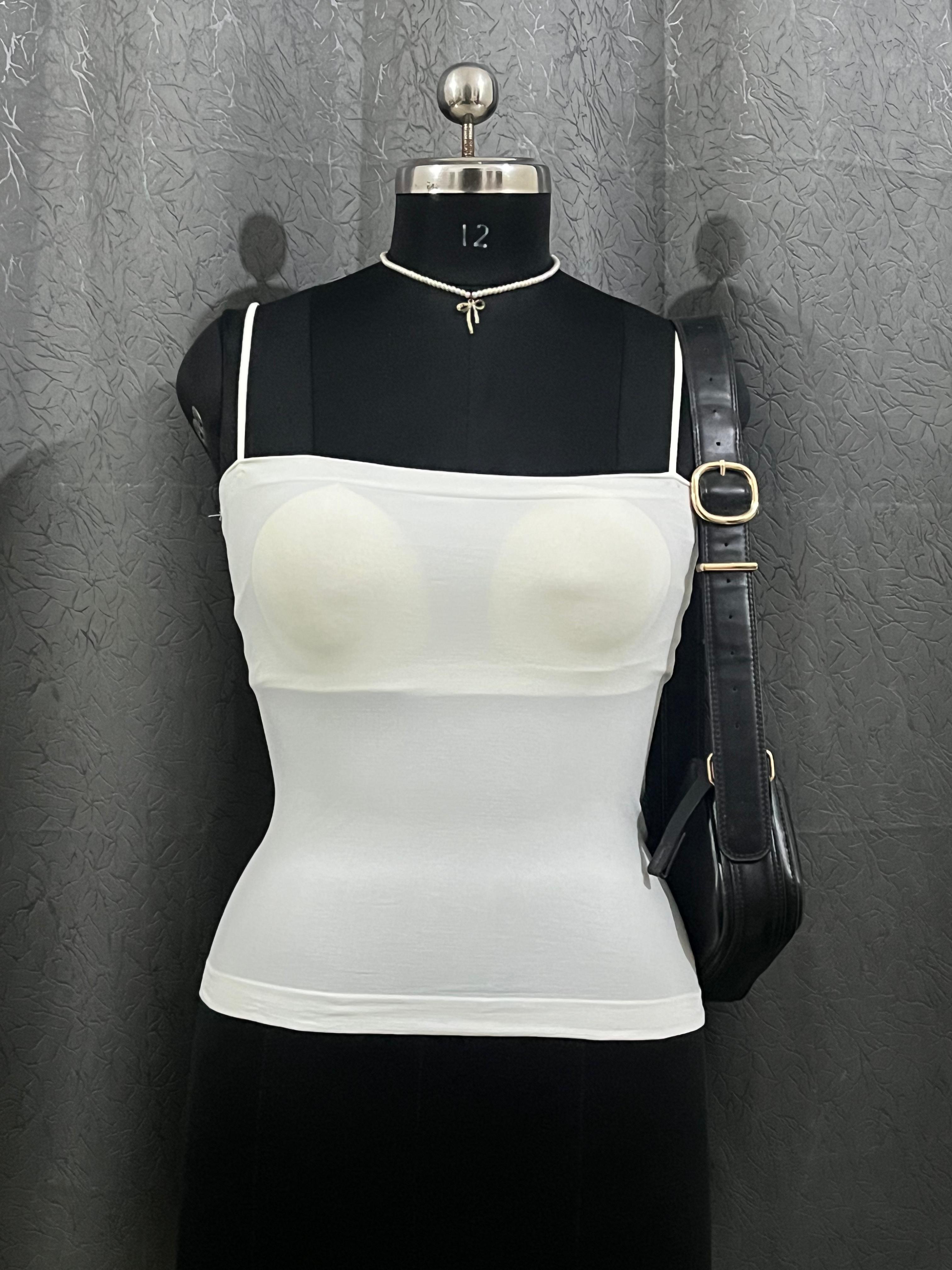 White Seamless Shaping Tank Top – Size XL