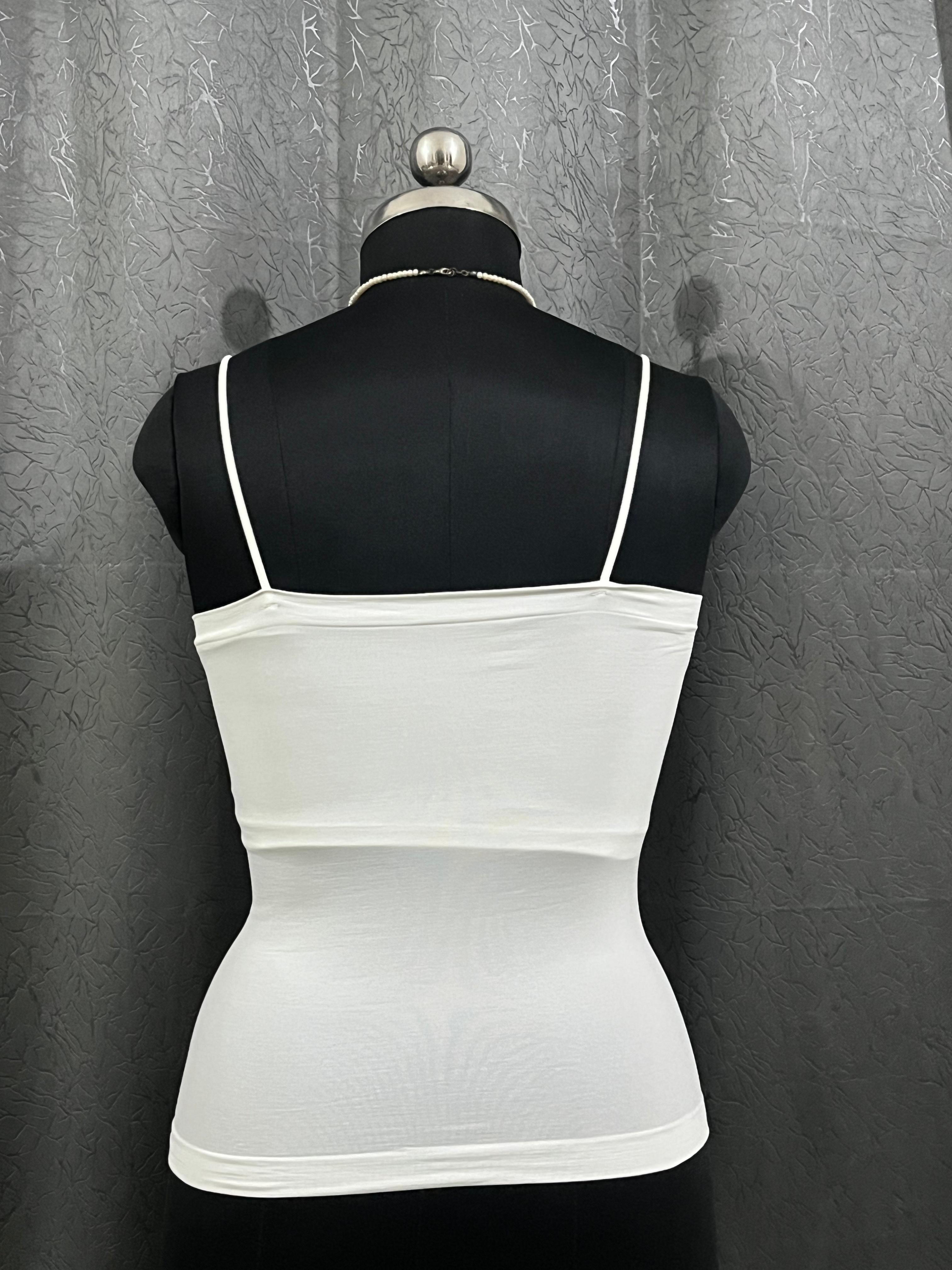 White Seamless Shaping Tank Top – Size XL