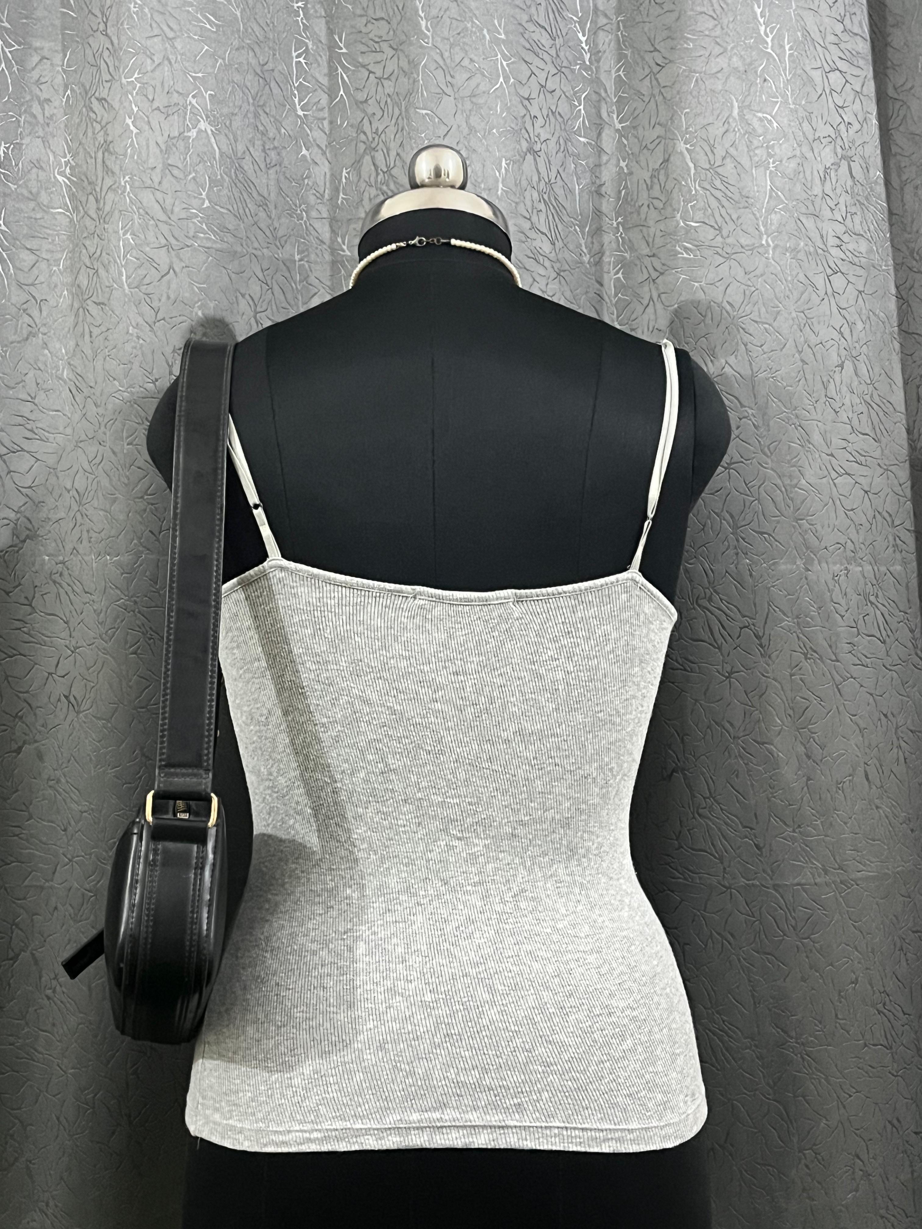Grey Ribbed Camisole – Size L