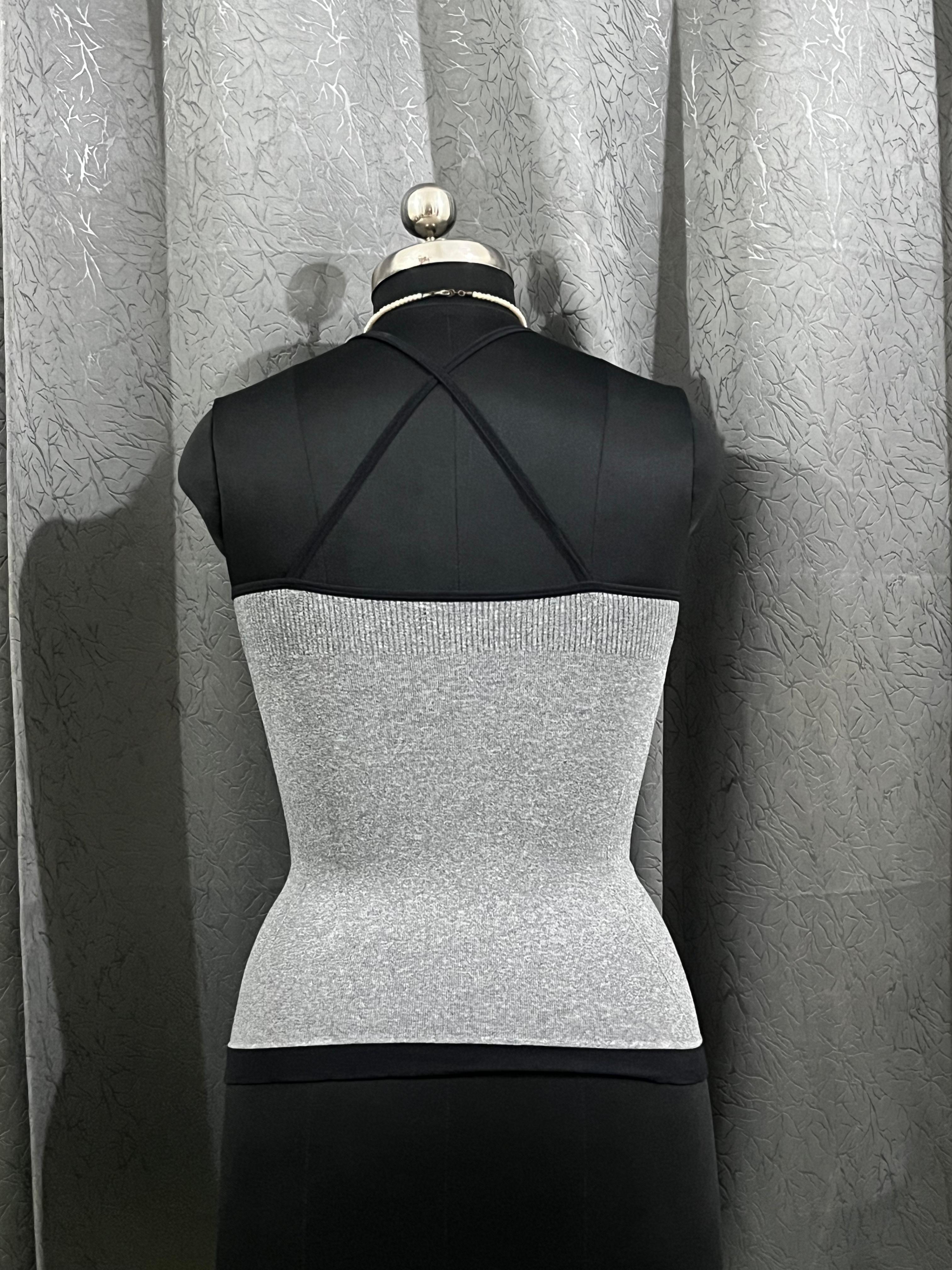 Grey Seamless Ribbed Tank Top – Size L