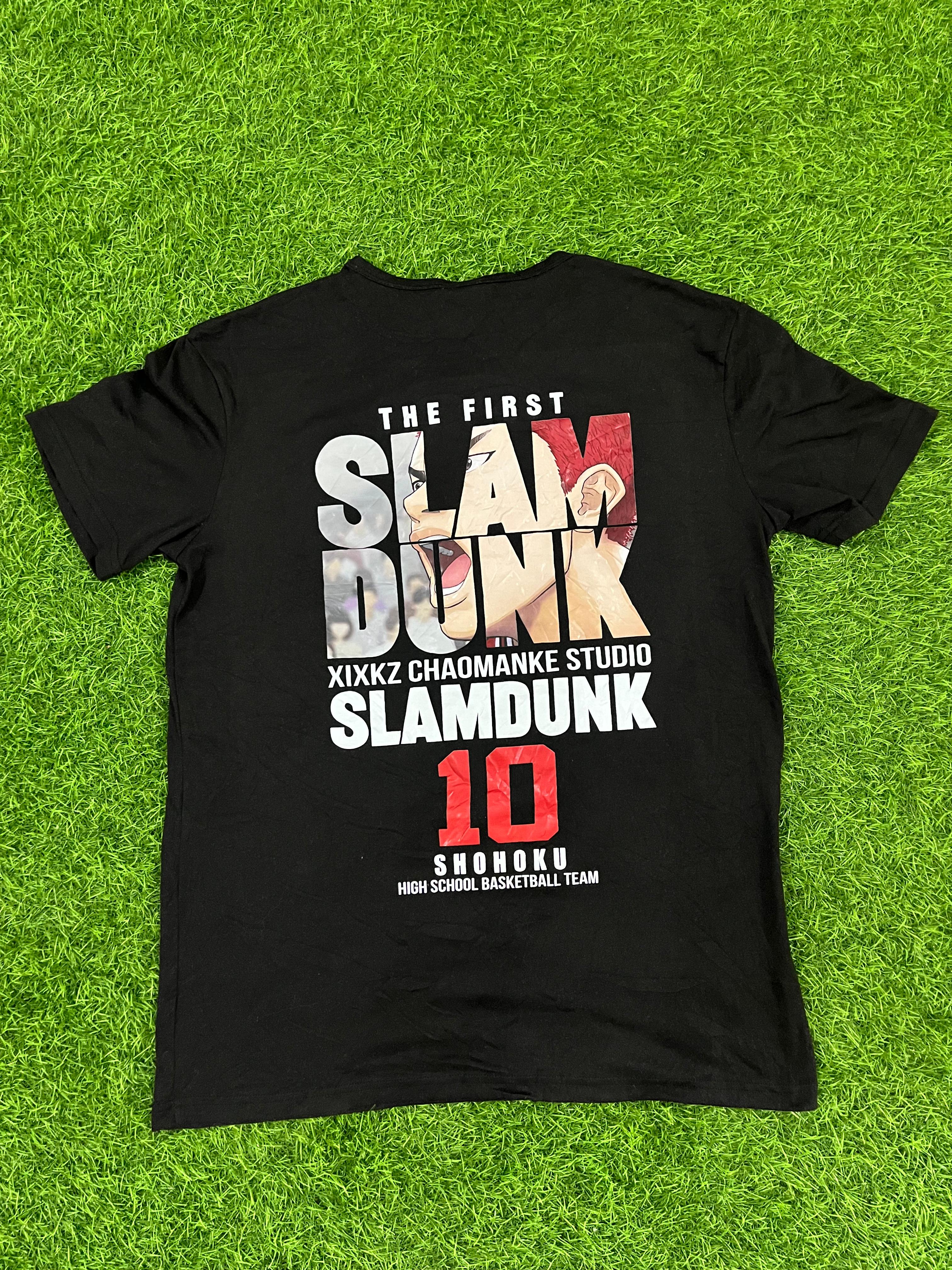 🏀 Slam Dunk Anime Graphic Tee – Shohoku Basketball Team #10