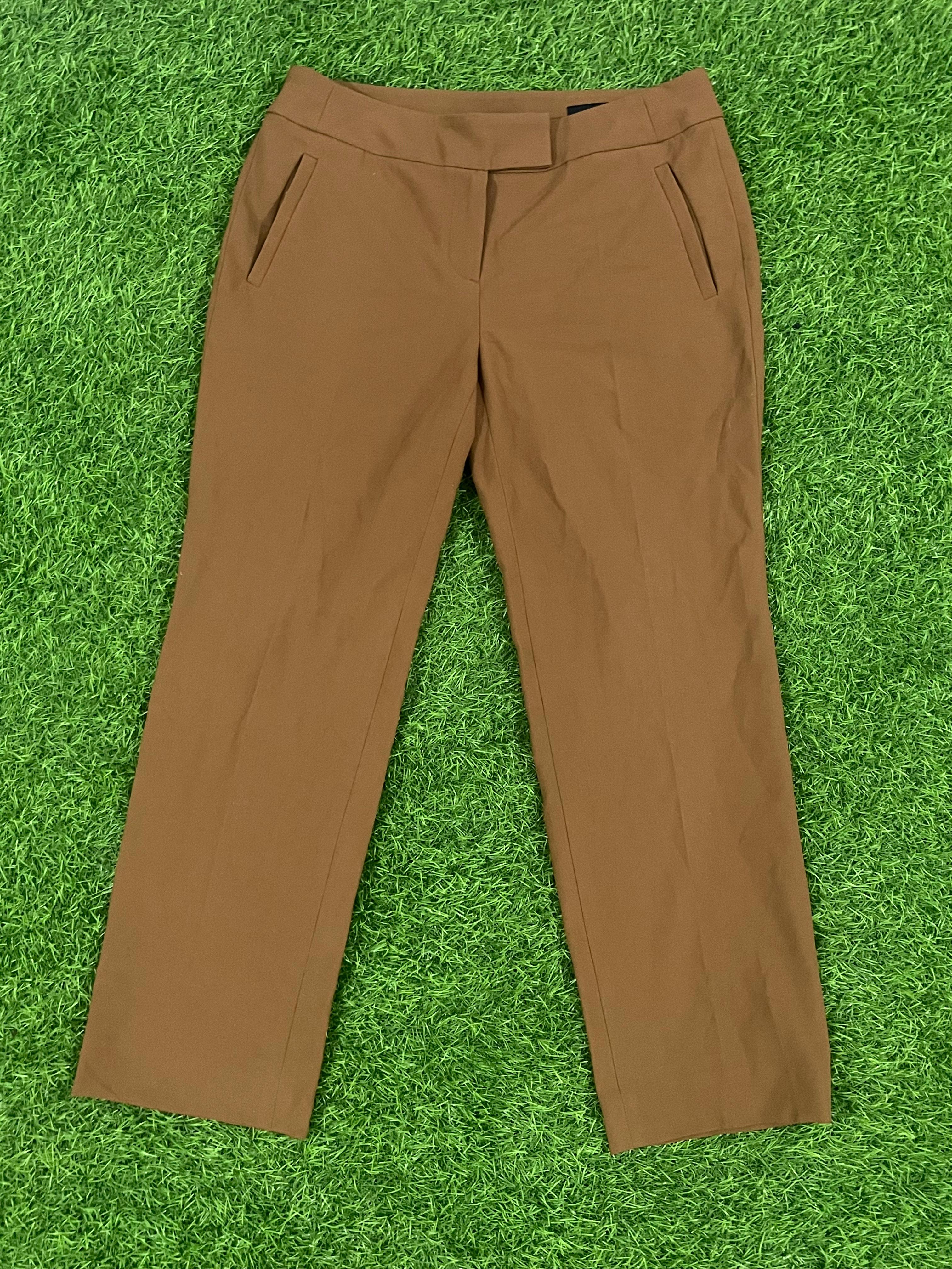 Classic Brown Straight-Fit Trousers (Unisex | Size M/L)