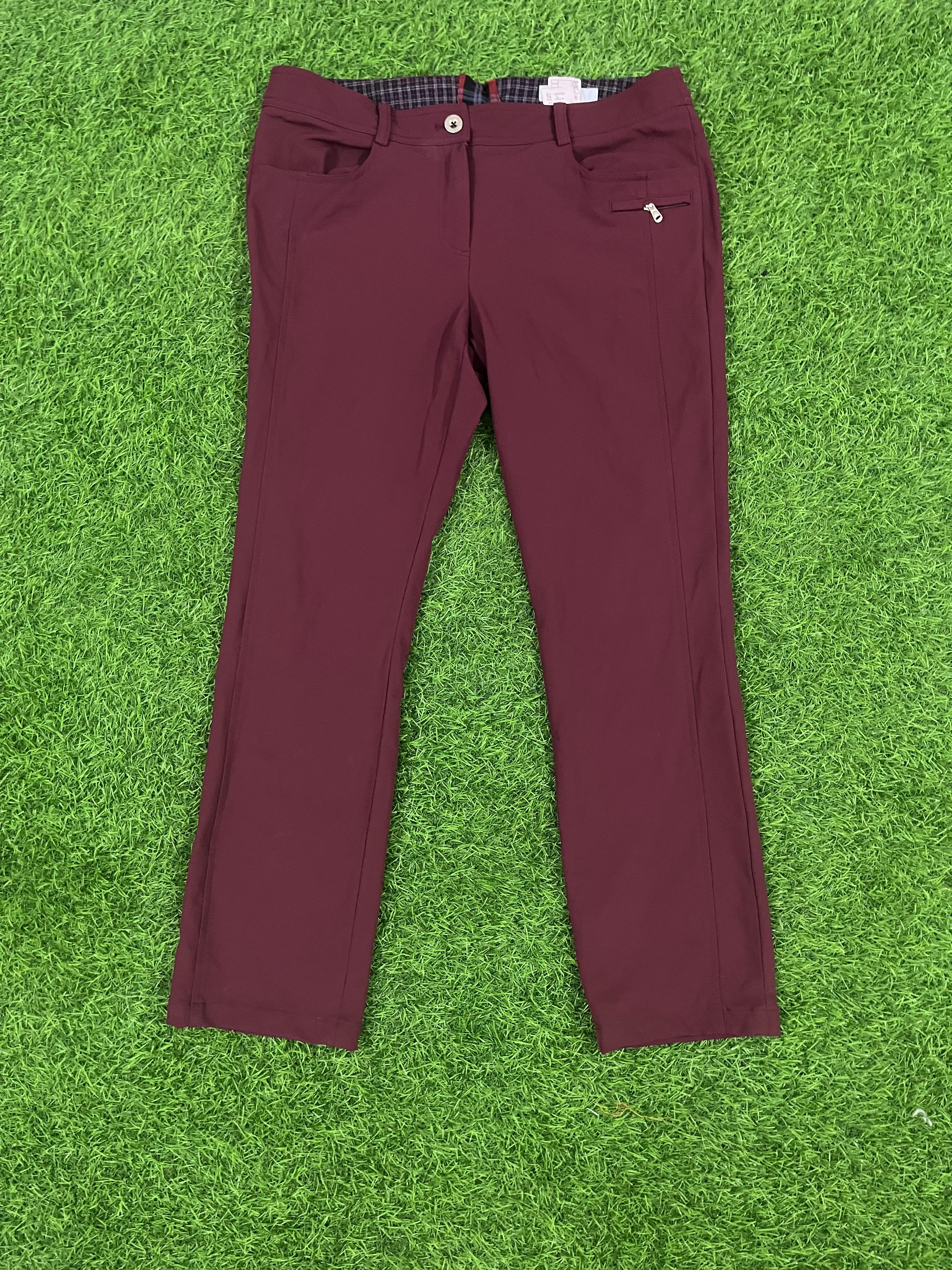 JDX Multisports Slim-Fit Trousers – Maroon