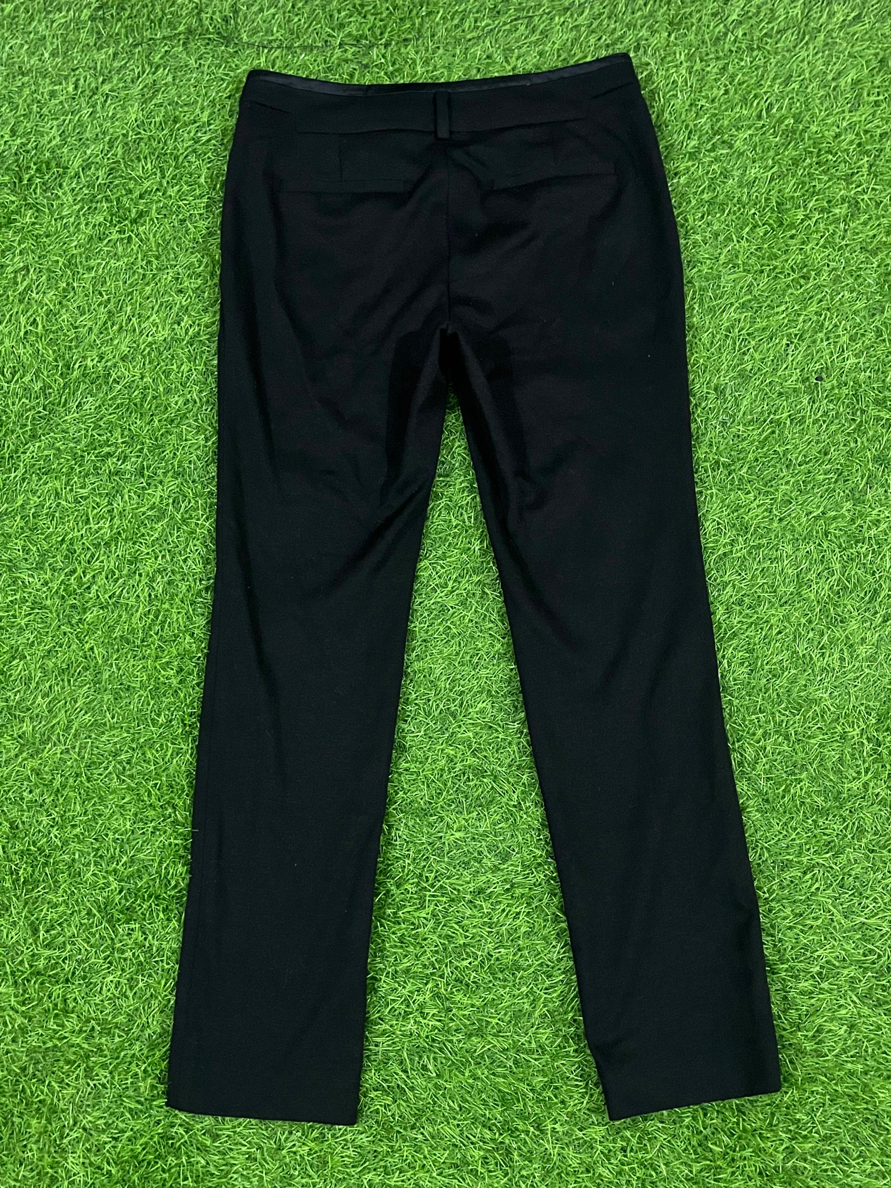IZZAT BABA Black Slim-Fit Trousers – Size XS