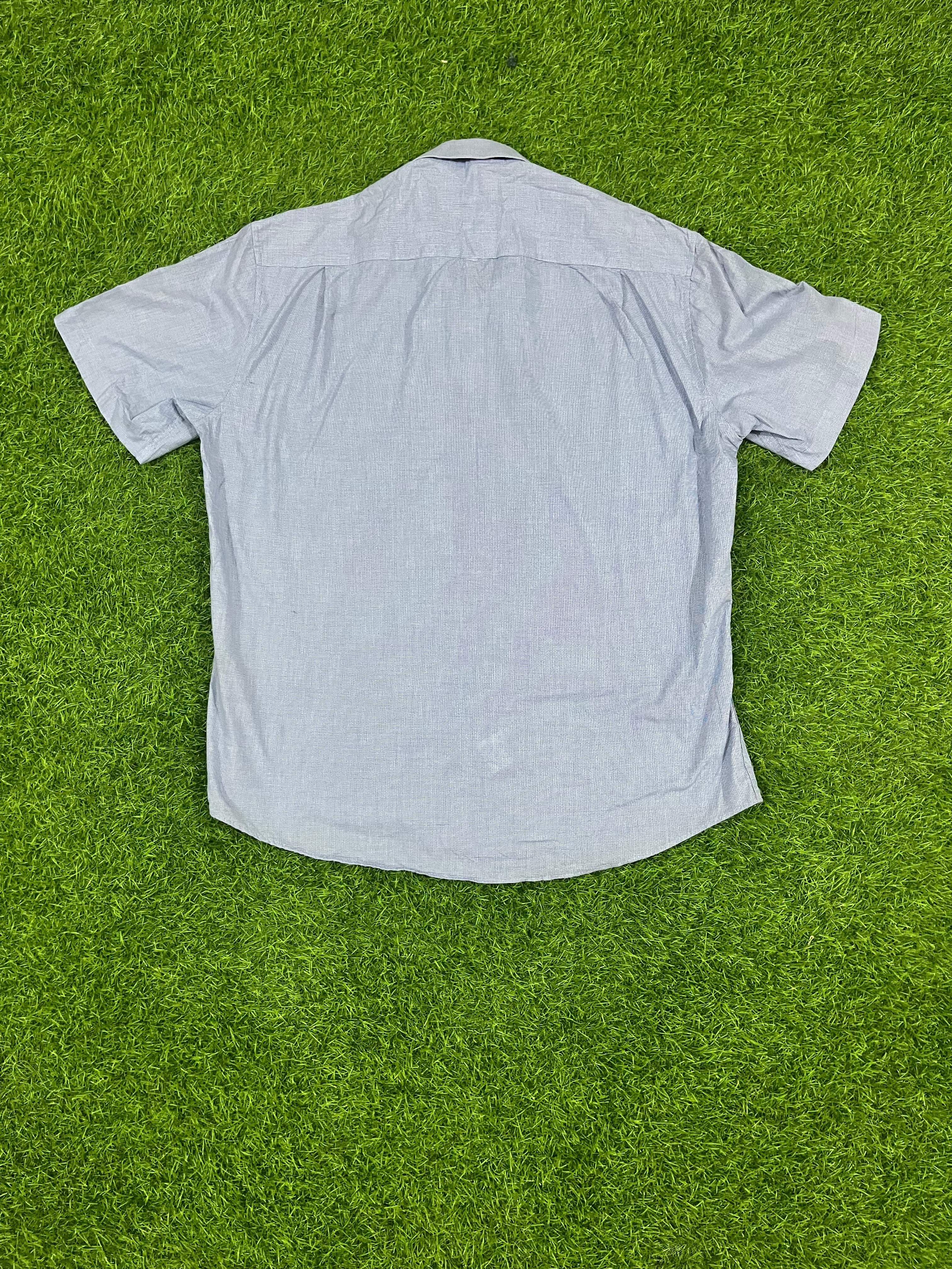 Roberta di Camerino Italy Light Blue Short Sleeve Shirt – Size L