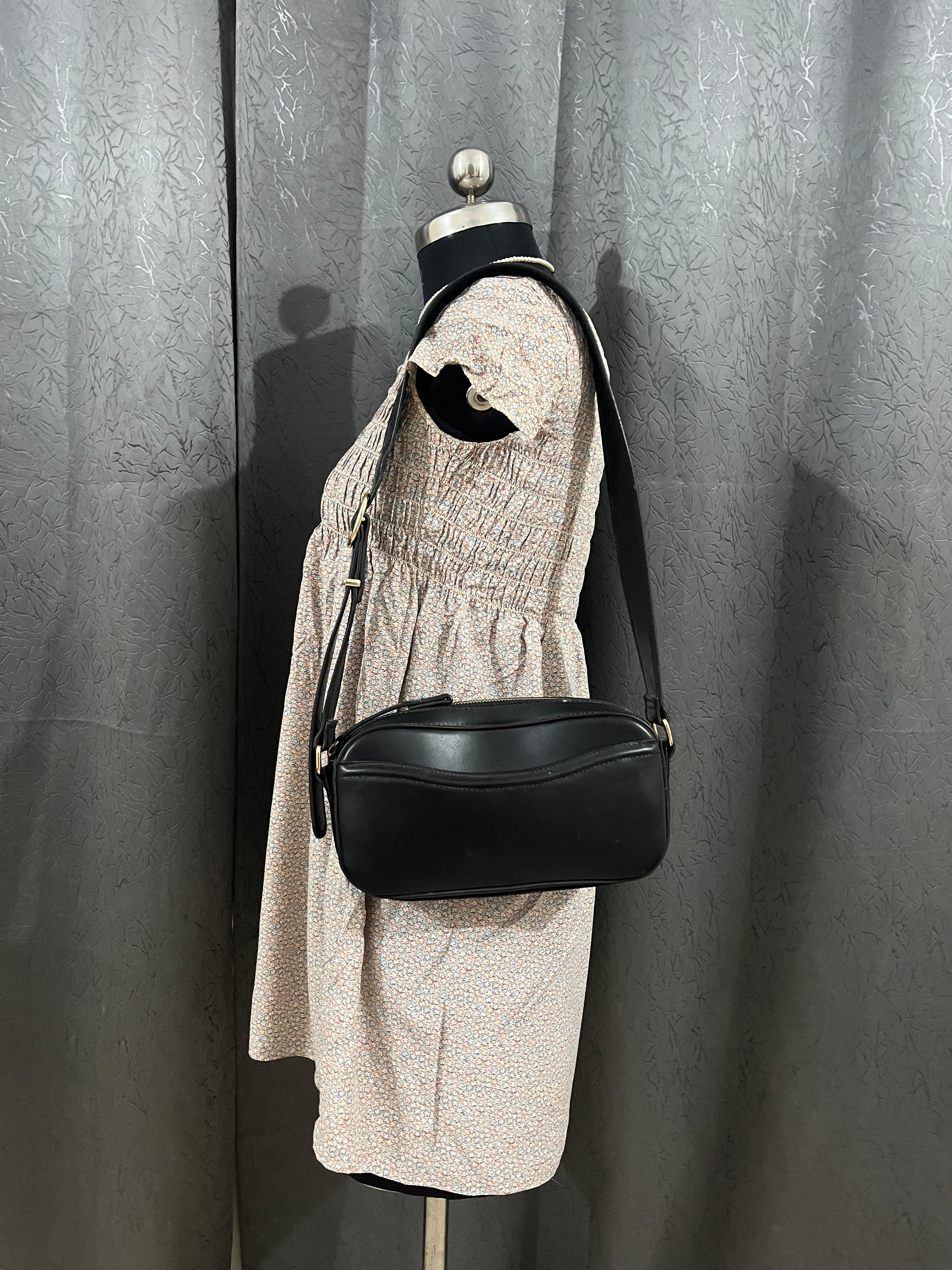 Vintage Beige Floral Smocked Dress – Size M