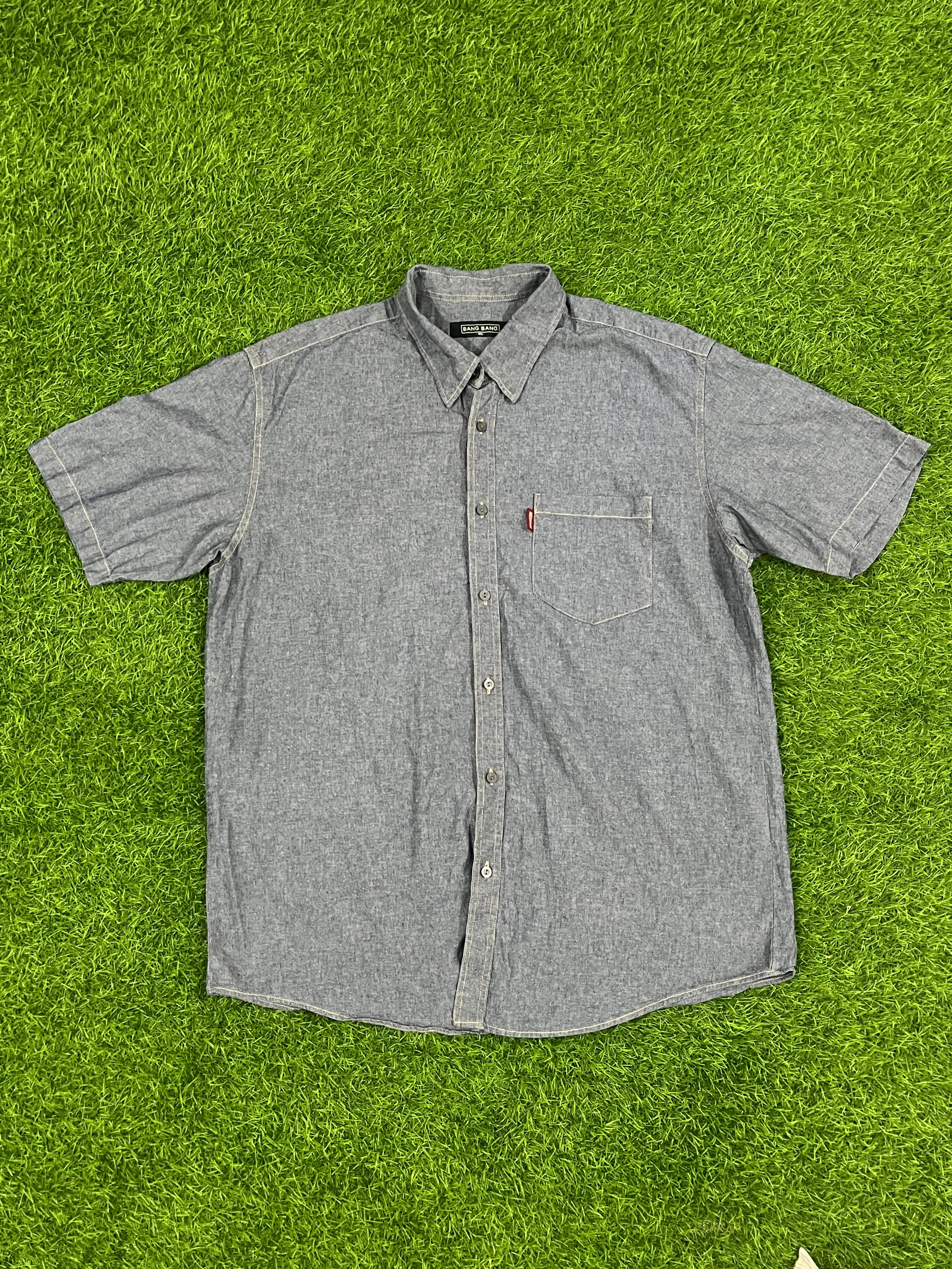 Bang Bang Denim Short Sleeve Shirt – Size XL