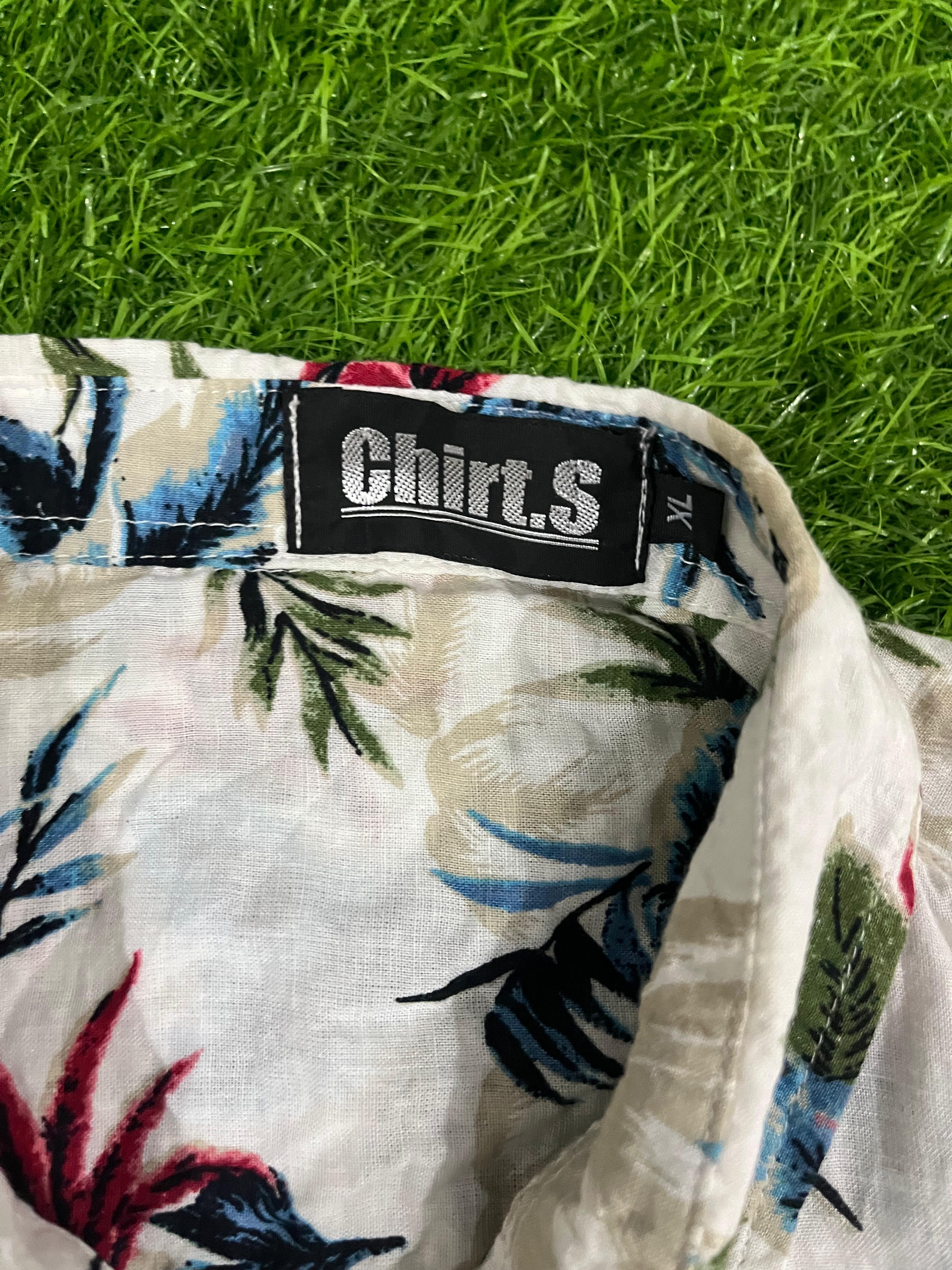 Vintage Floral Short Sleeve Shirt – Size M