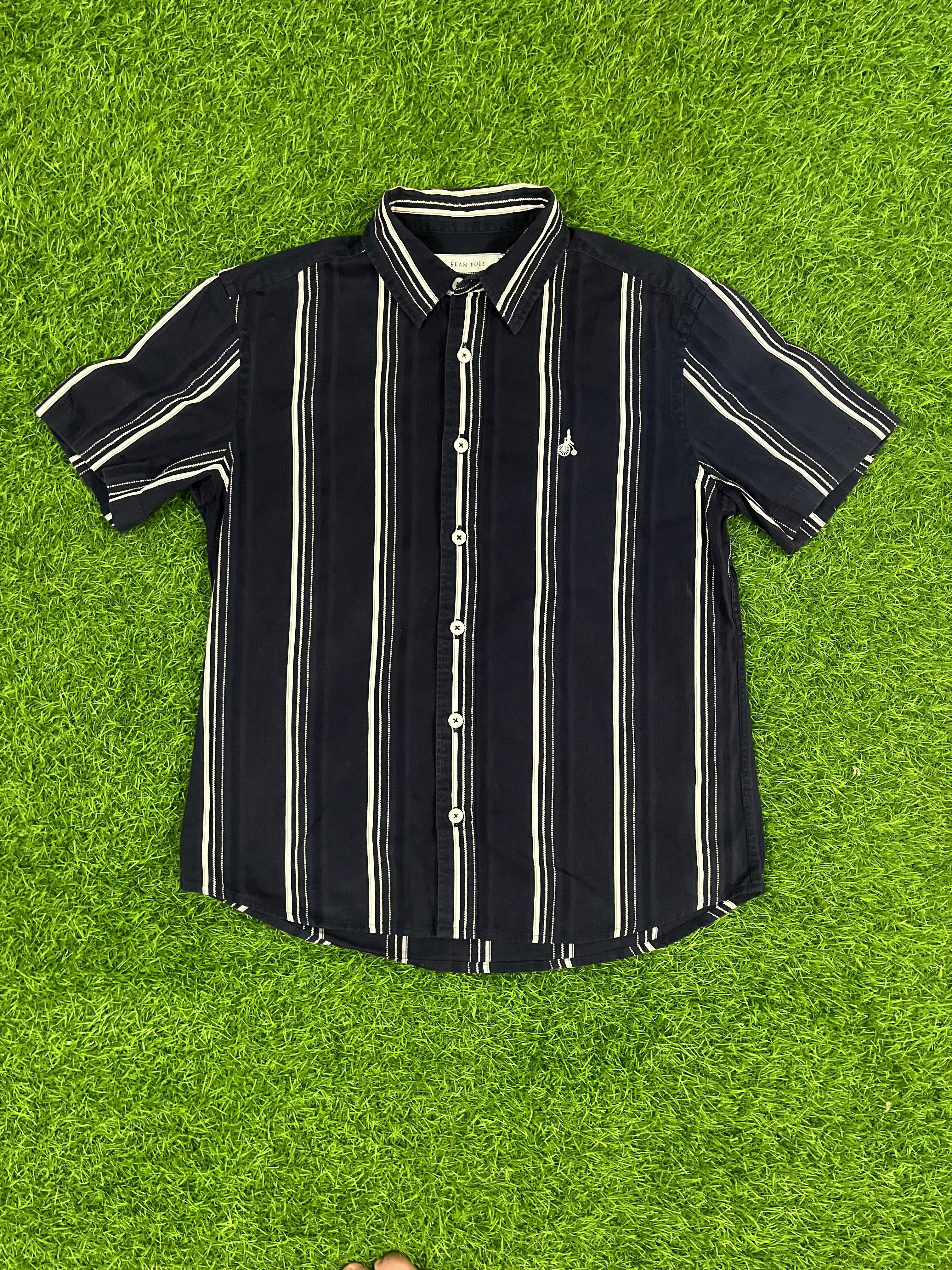 🏷️ Bean Pole Striped Short-Sleeve Shirt – Size 95