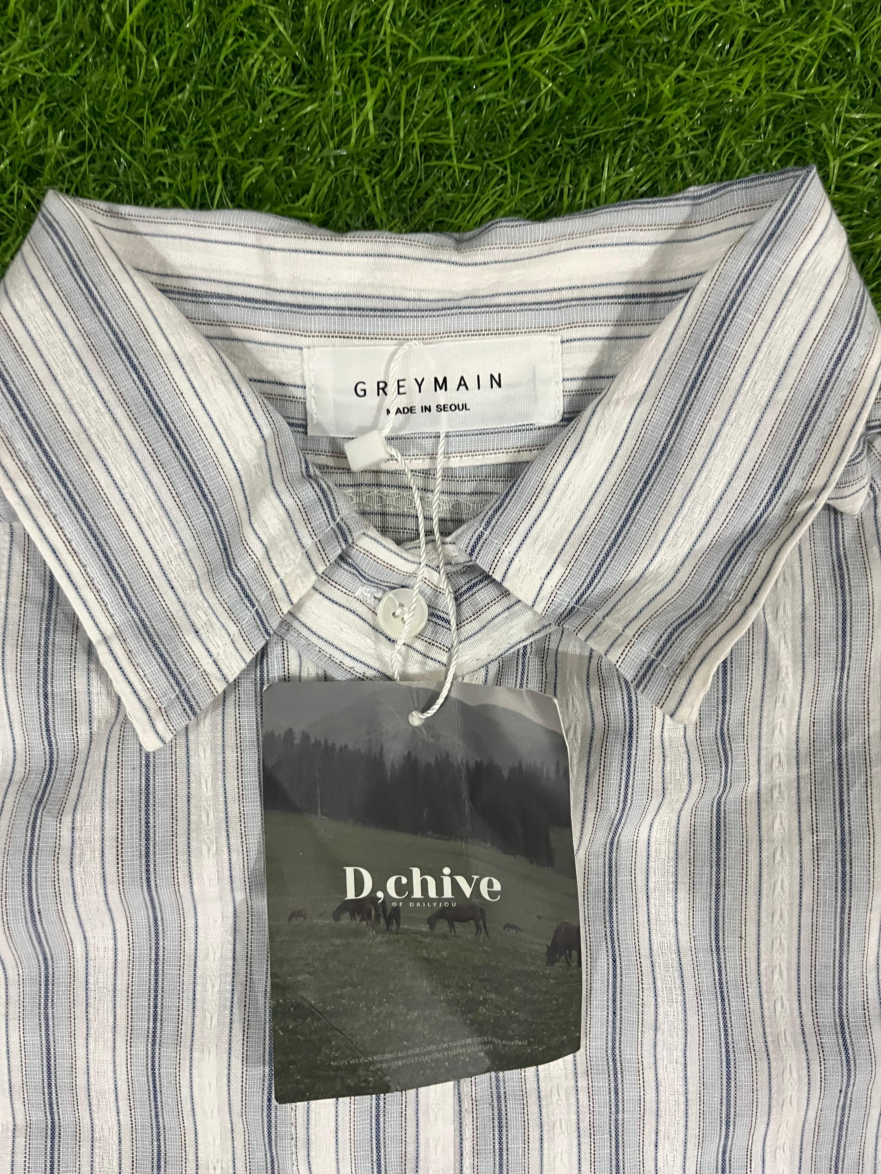 GREYMAIN Striped Cotton Shirt – Size XL