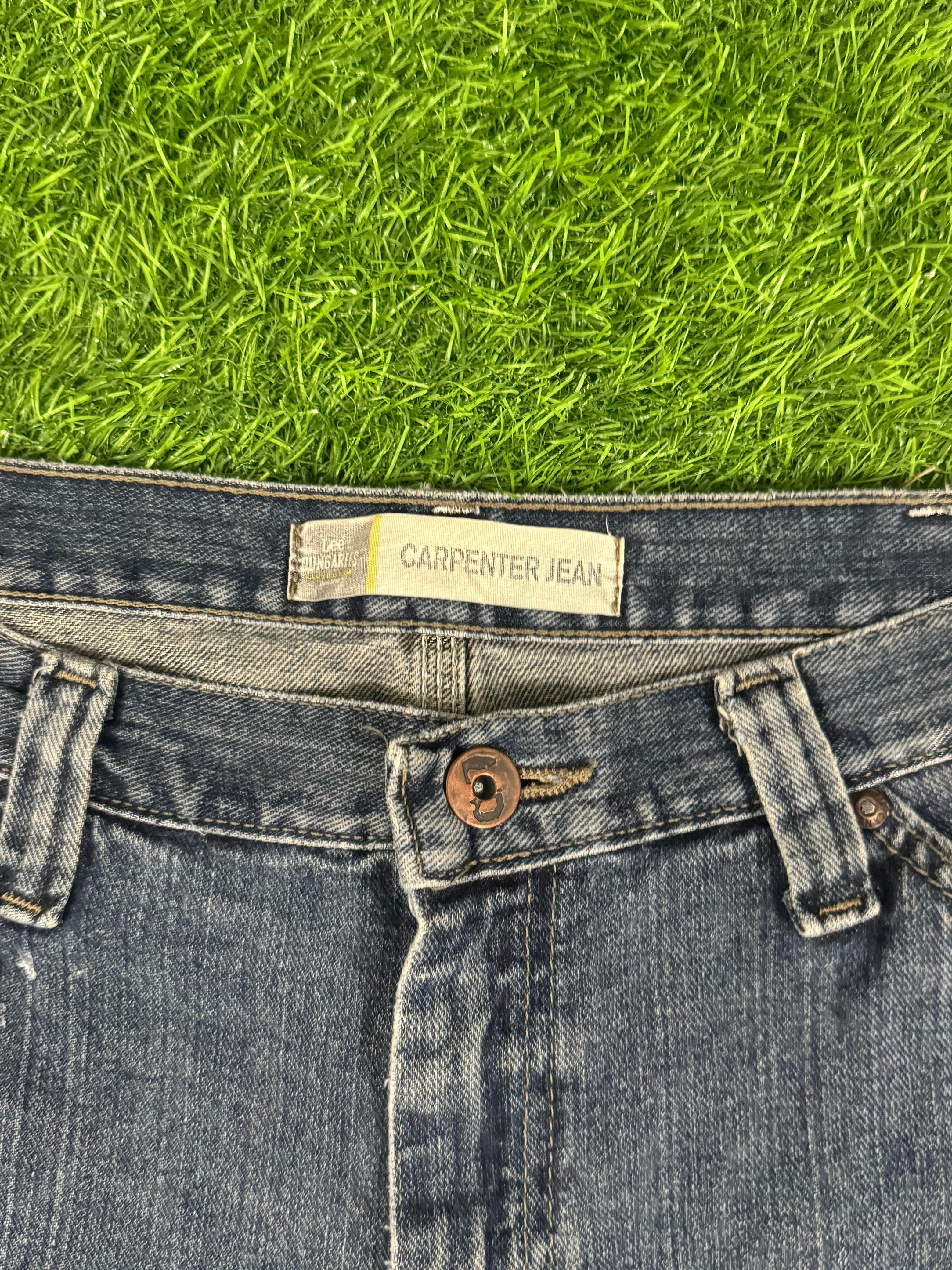 Lee Dungarees Carpenter Jeans – Vintage Blue Workwear – Waist 34