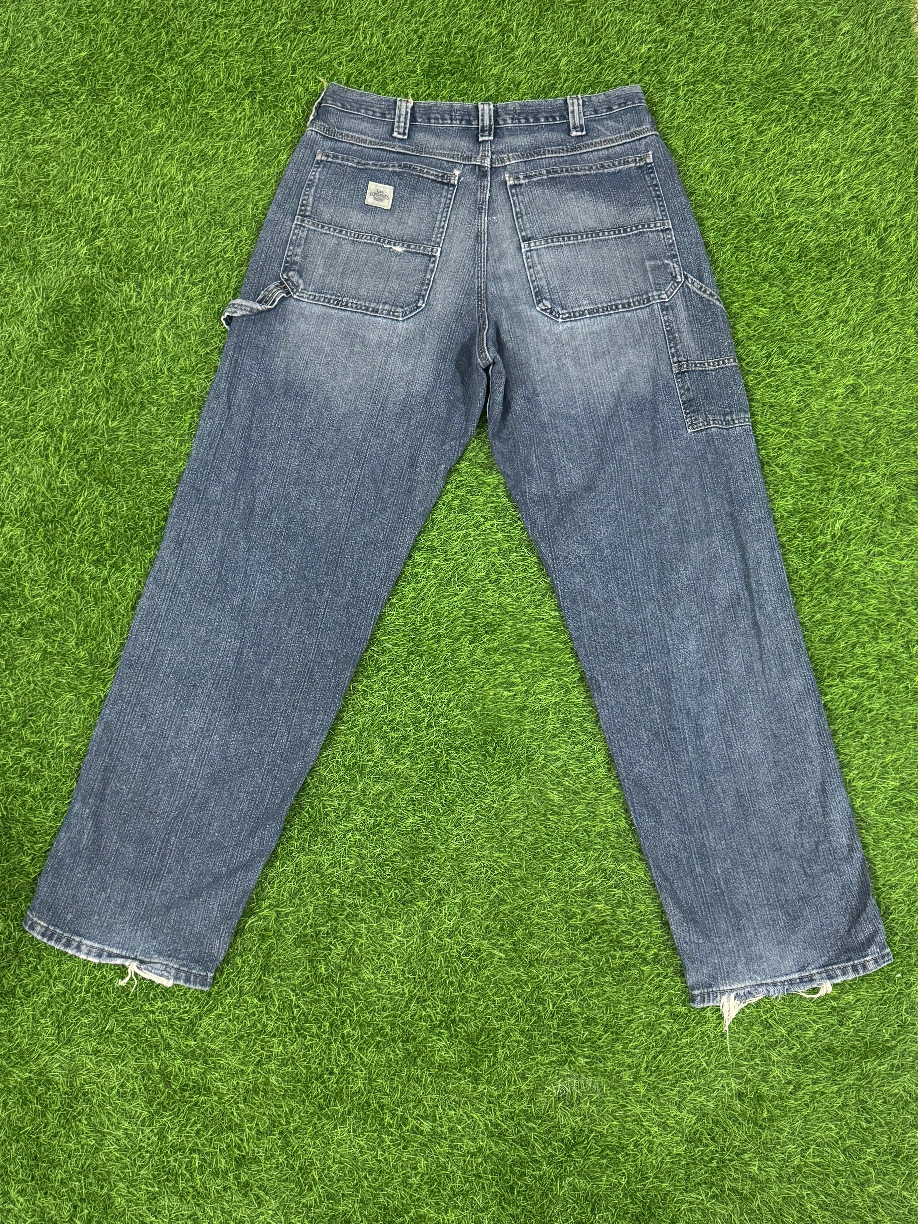 Lee Dungarees Carpenter Jeans – Vintage Blue Workwear – Waist 34