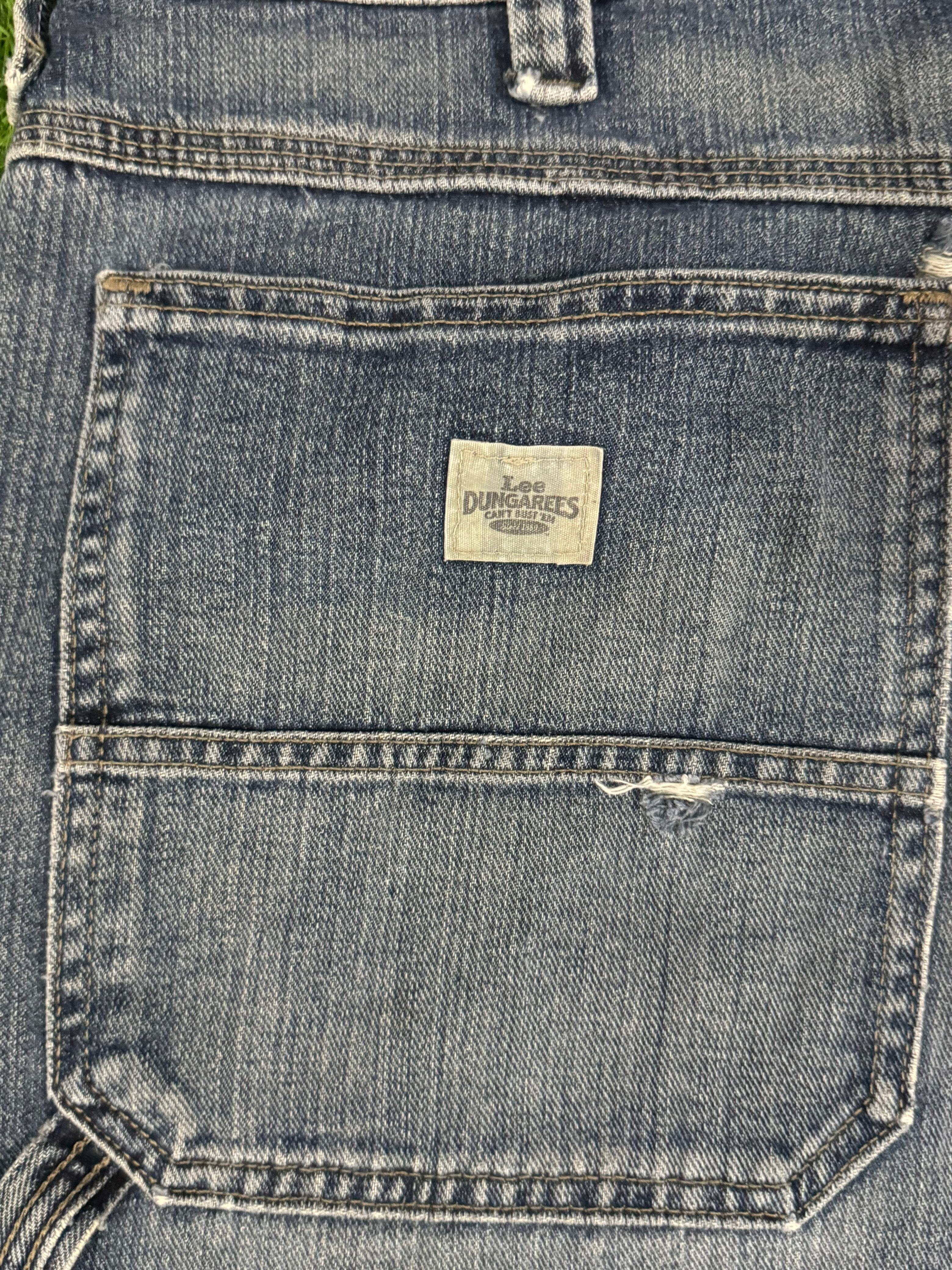 Lee Dungarees Carpenter Jeans – Vintage Blue Workwear – Waist 34
