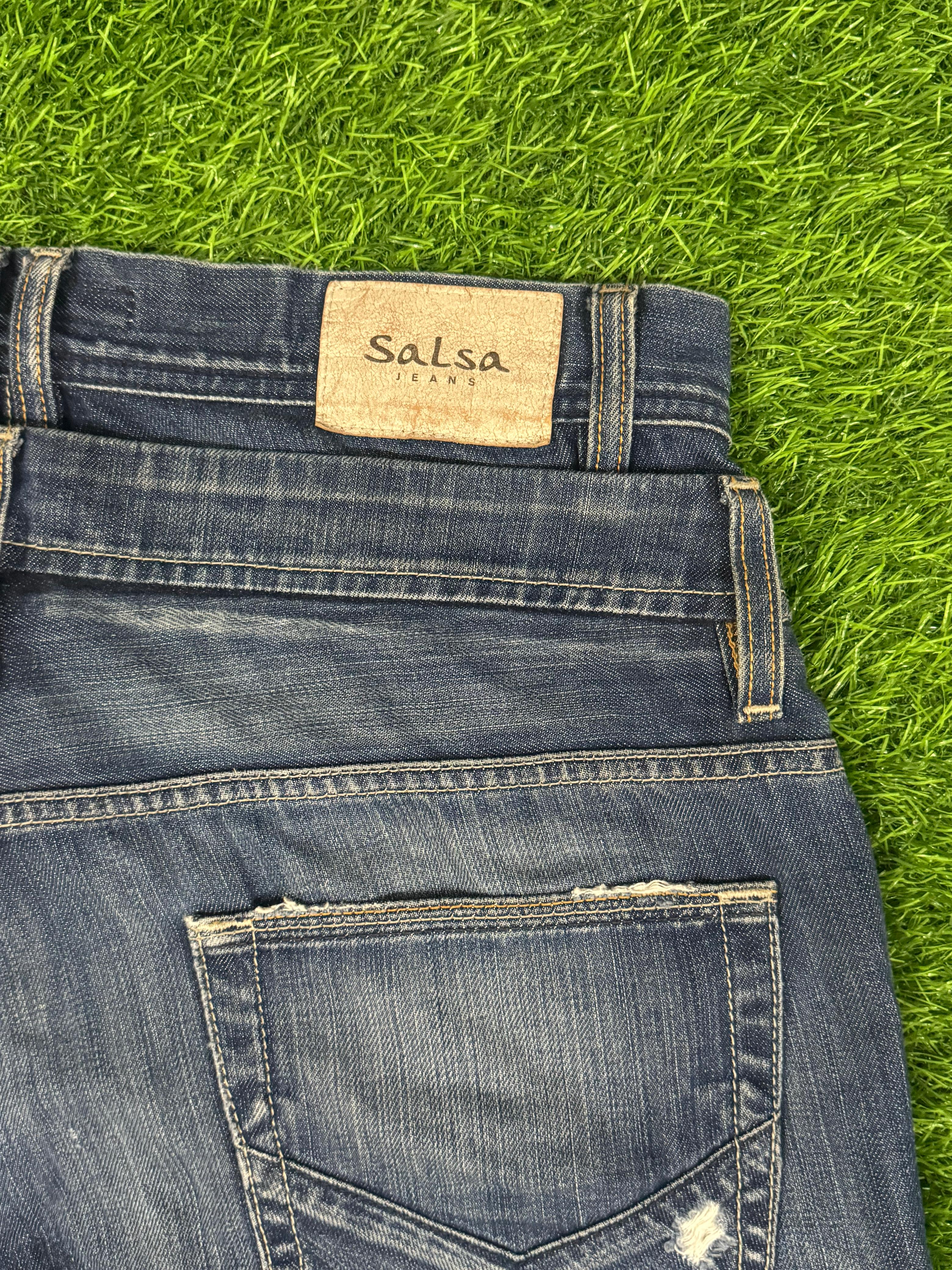 Salsa Jeans Distressed Denim – Vintage Blue – Waist 36 / Length 40
