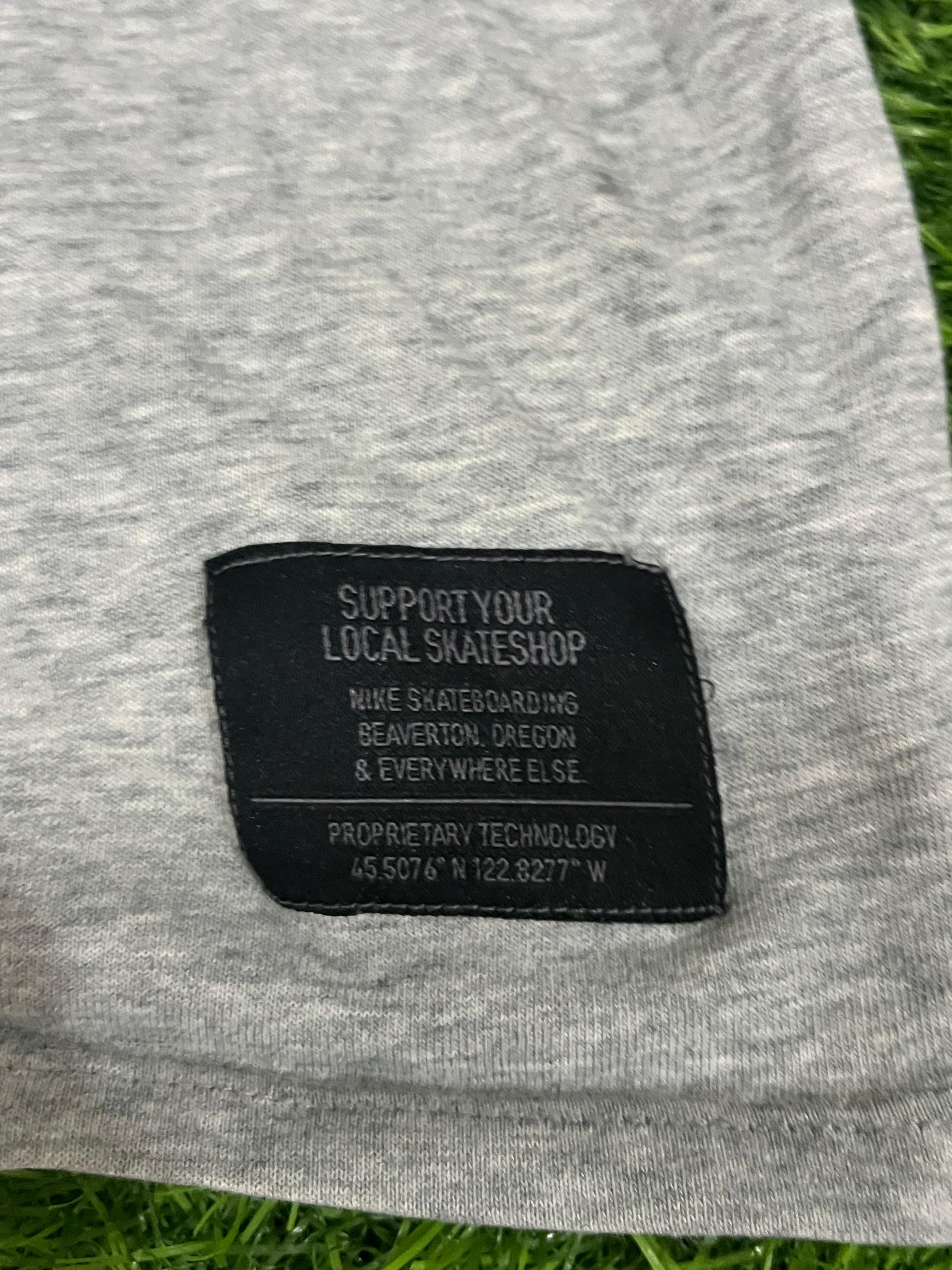 Nike SB Dri-Fit Skateboarding Tee – Grey (Support Your Local Skateshop)