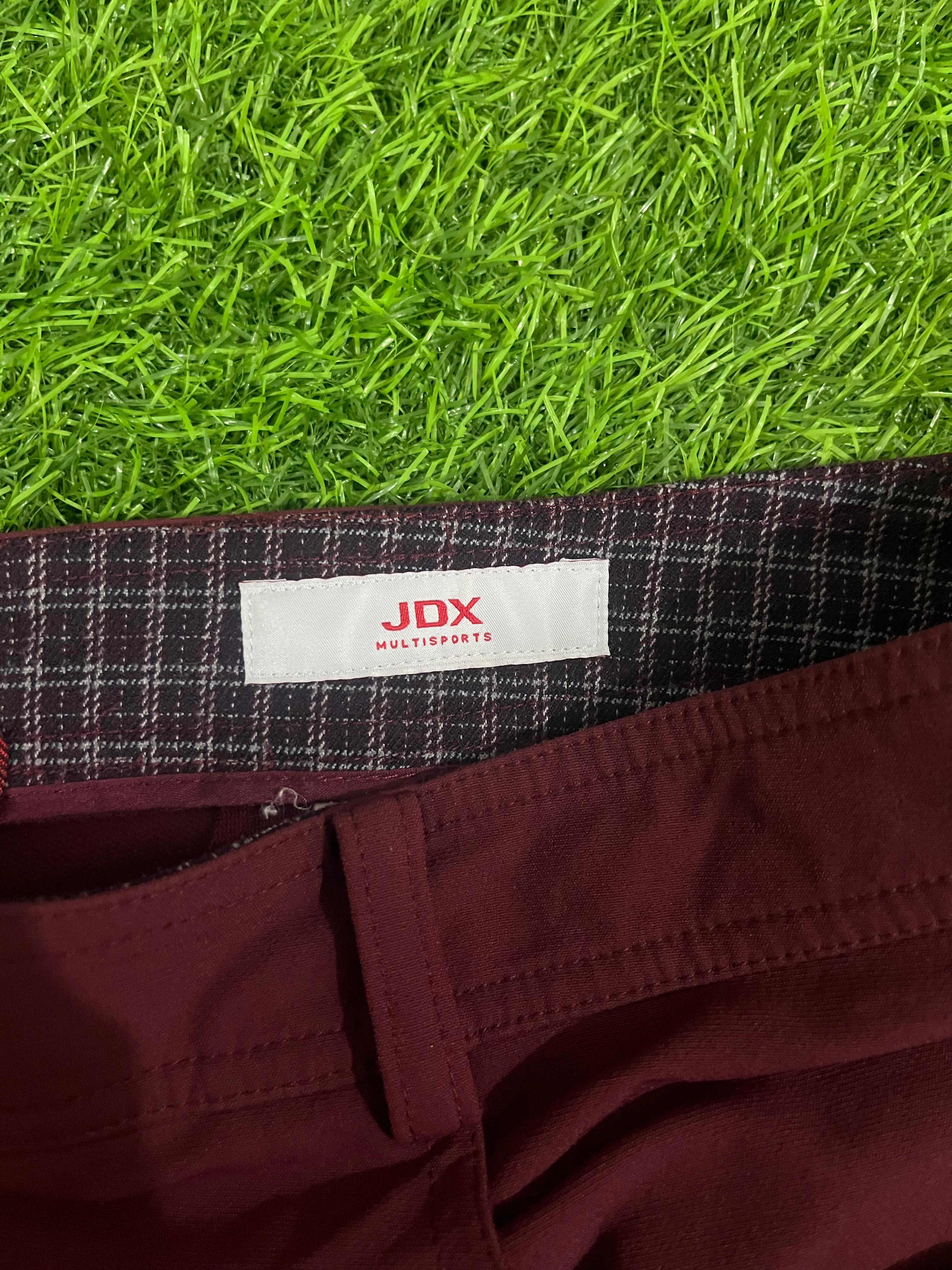 JDX Multisports Slim-Fit Trousers – Maroon