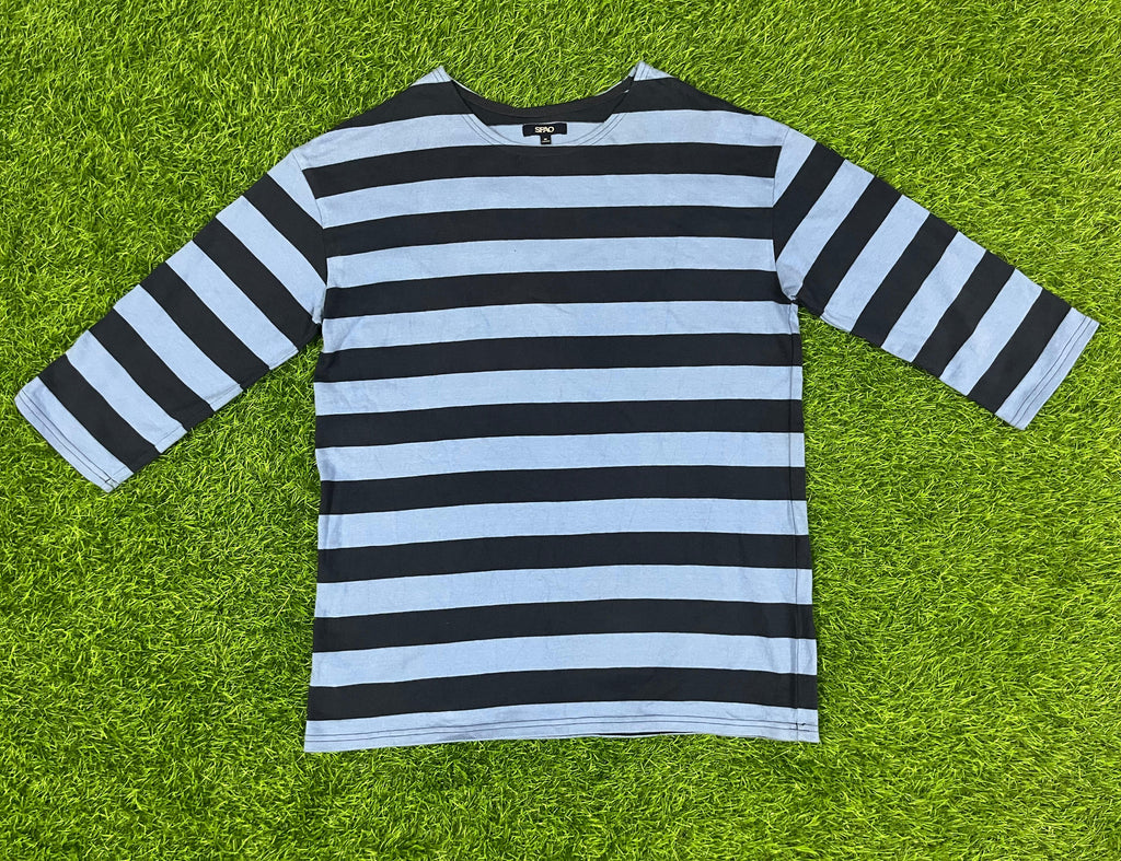 SPAO Striped 3/4 Sleeve T-Shirt – Size M