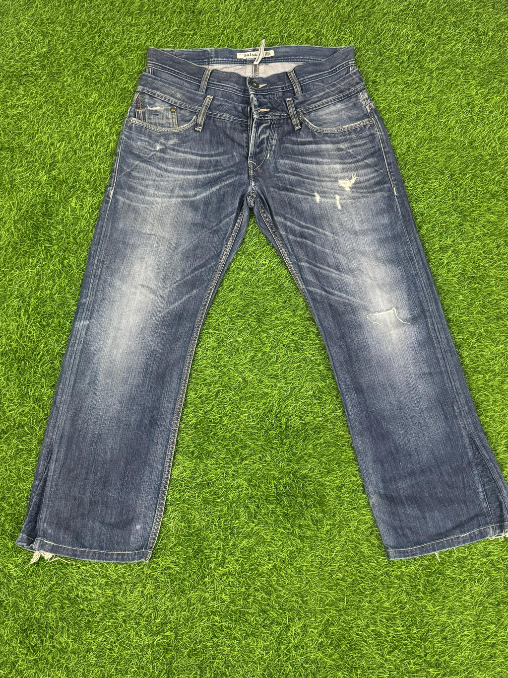 Salsa Jeans Distressed Denim – Vintage Blue – Waist 36 / Length 40