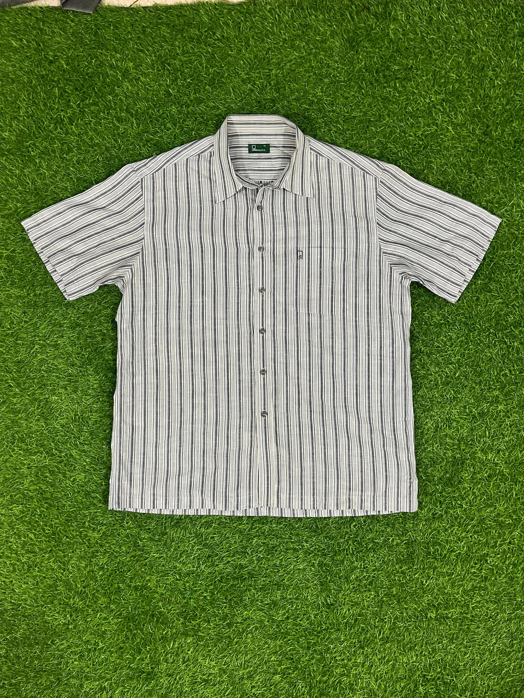 Rogatis Green Label Striped Short Sleeve Shirt – Oversized Fit