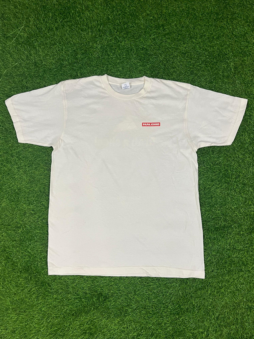 Papa John’s “Grab a Slice” Graphic Tee – White (L)