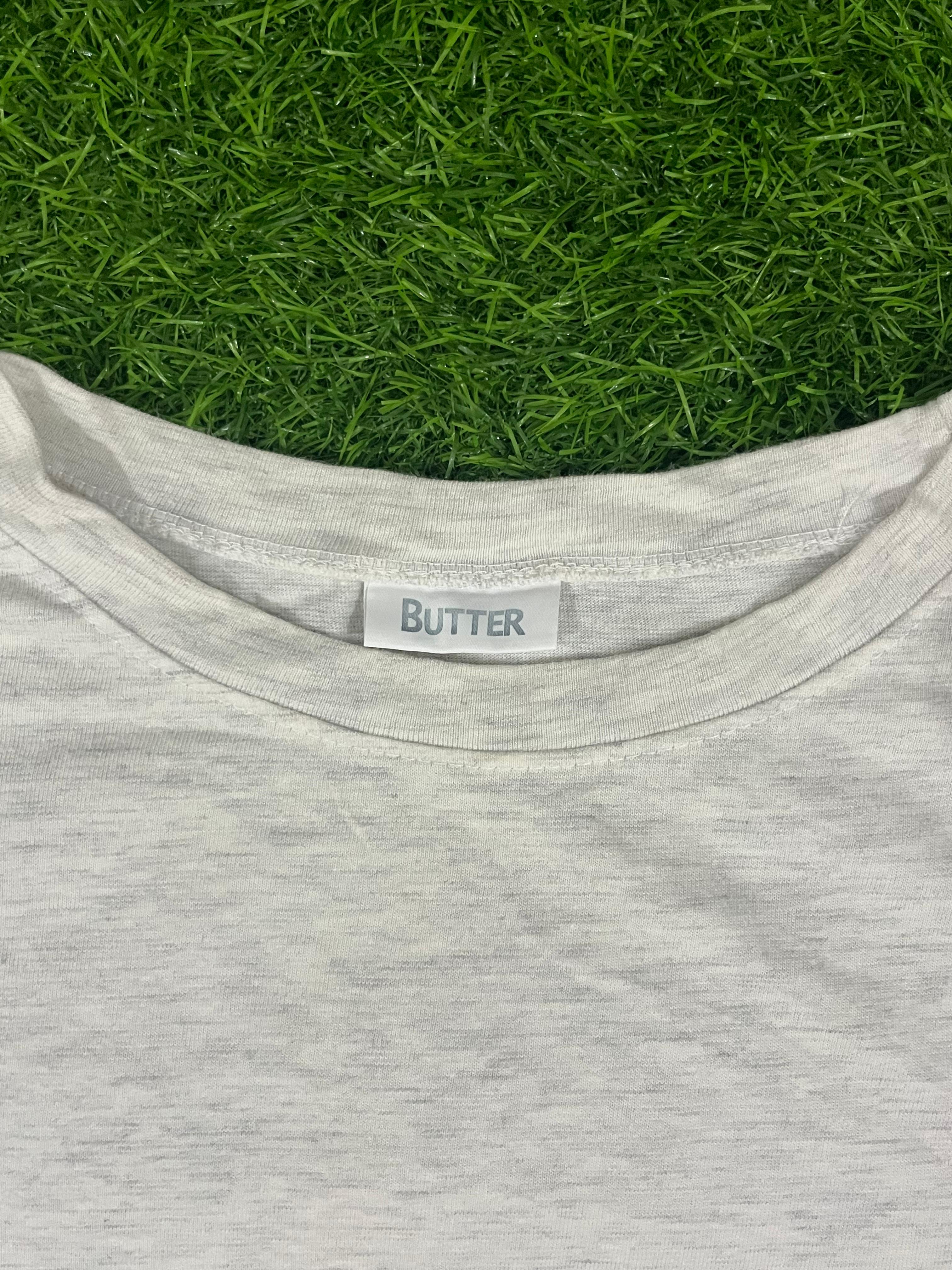 Butter x Coke Vintage Graphic Tee – Grey (1980s Retro Print | XL Fit)