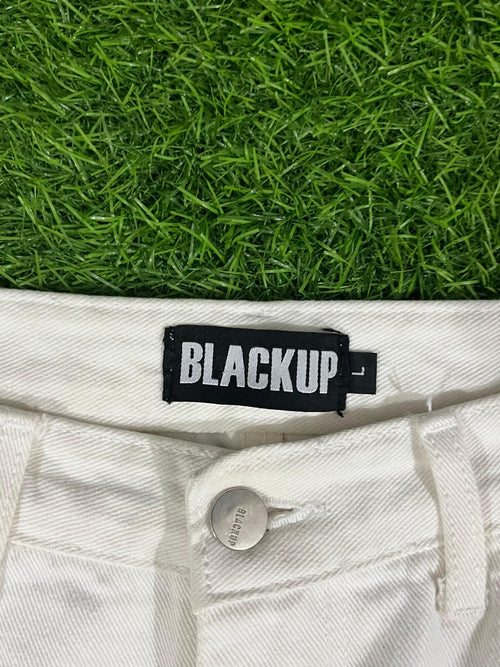 Blackup White Wide-Leg Jeans (L)