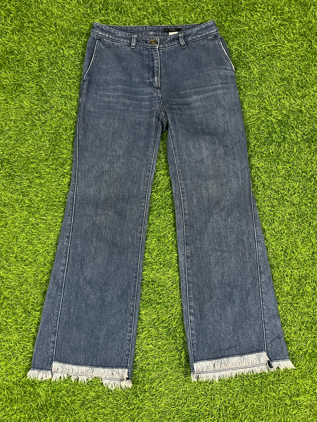 SYSTEM Flared Hem Denim Jeans