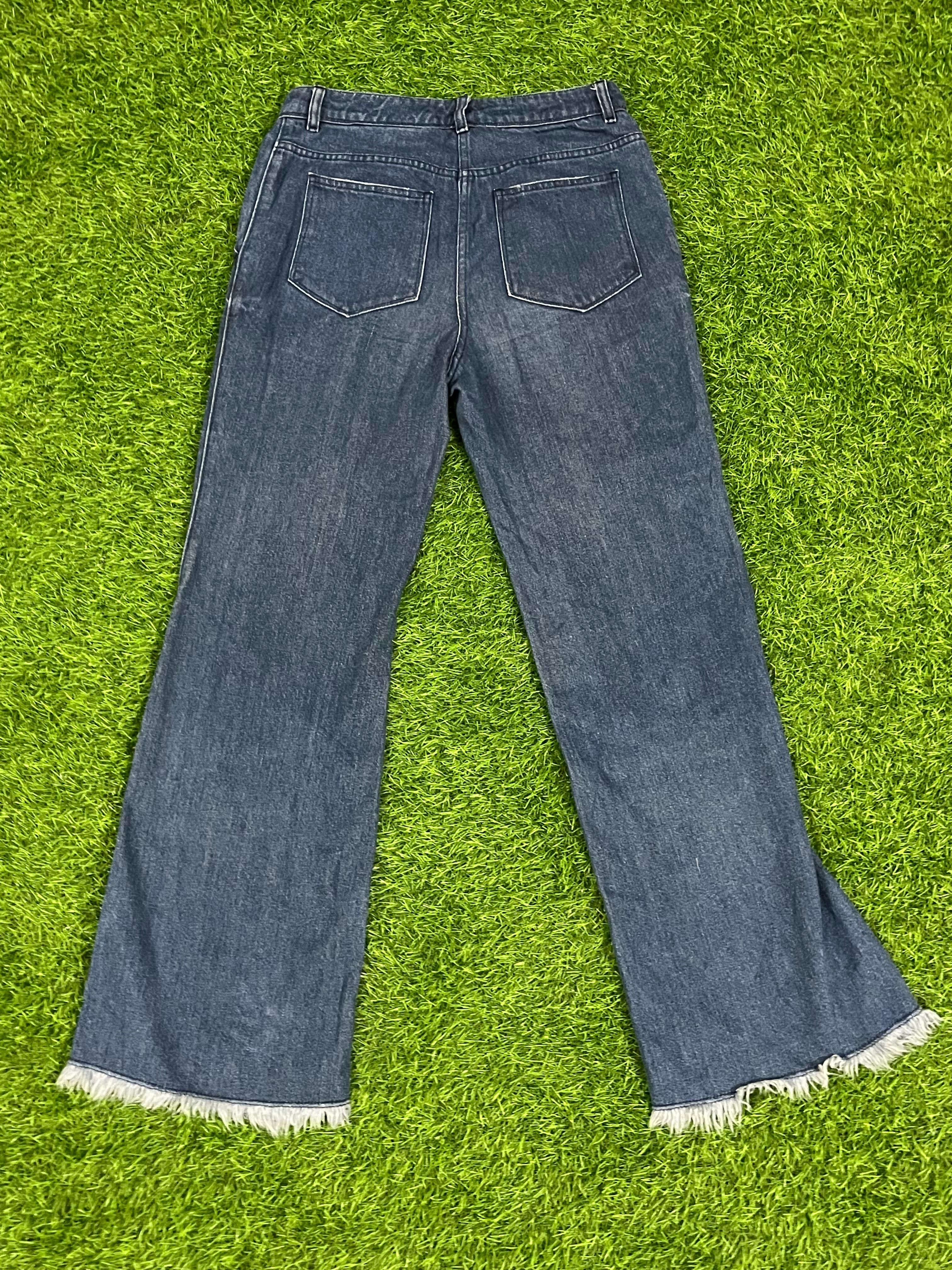 SYSTEM Flared Hem Denim Jeans