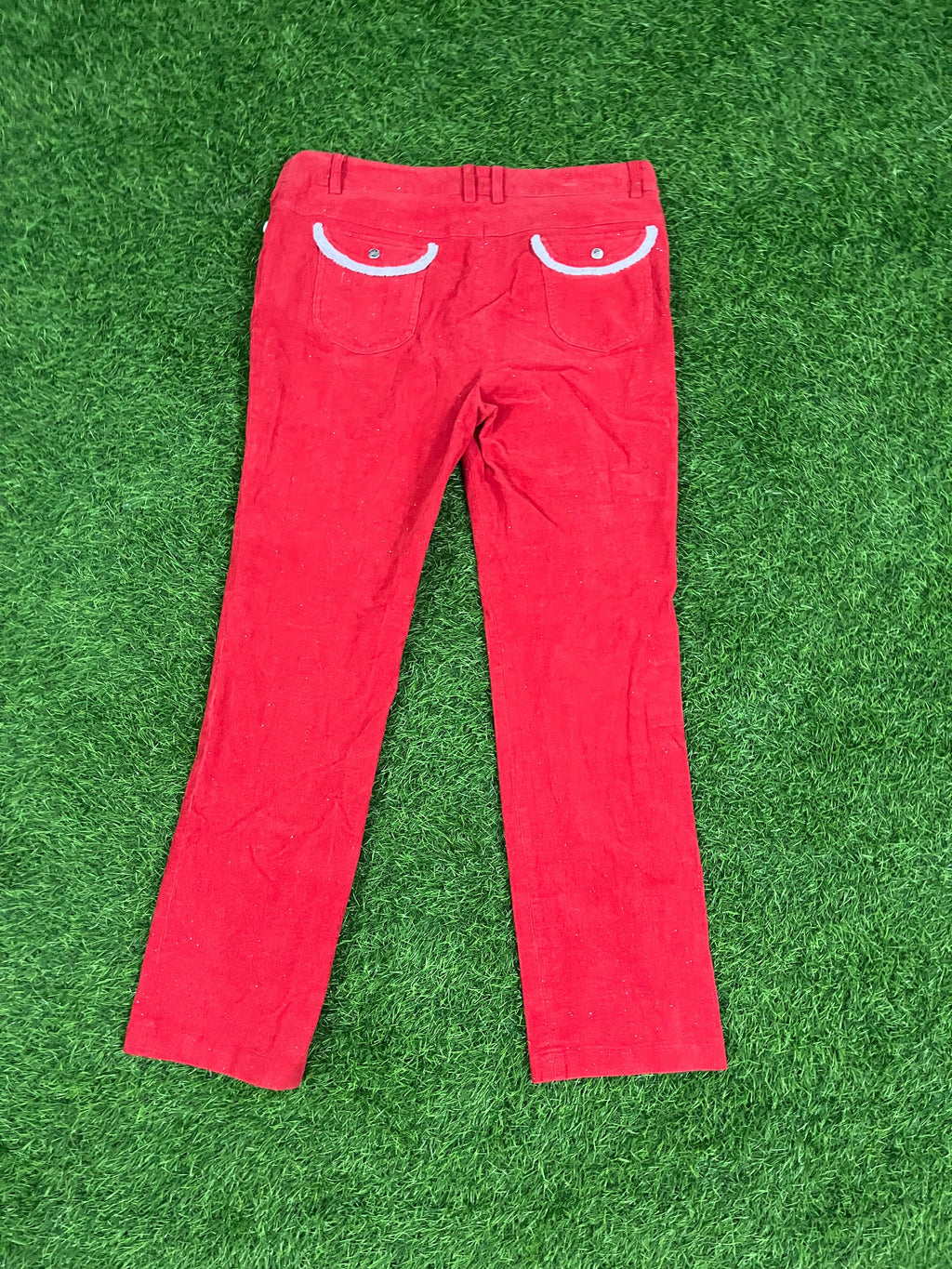 Neo Palm Spring Red Corduroy Pants – Size 16.5W x 39L